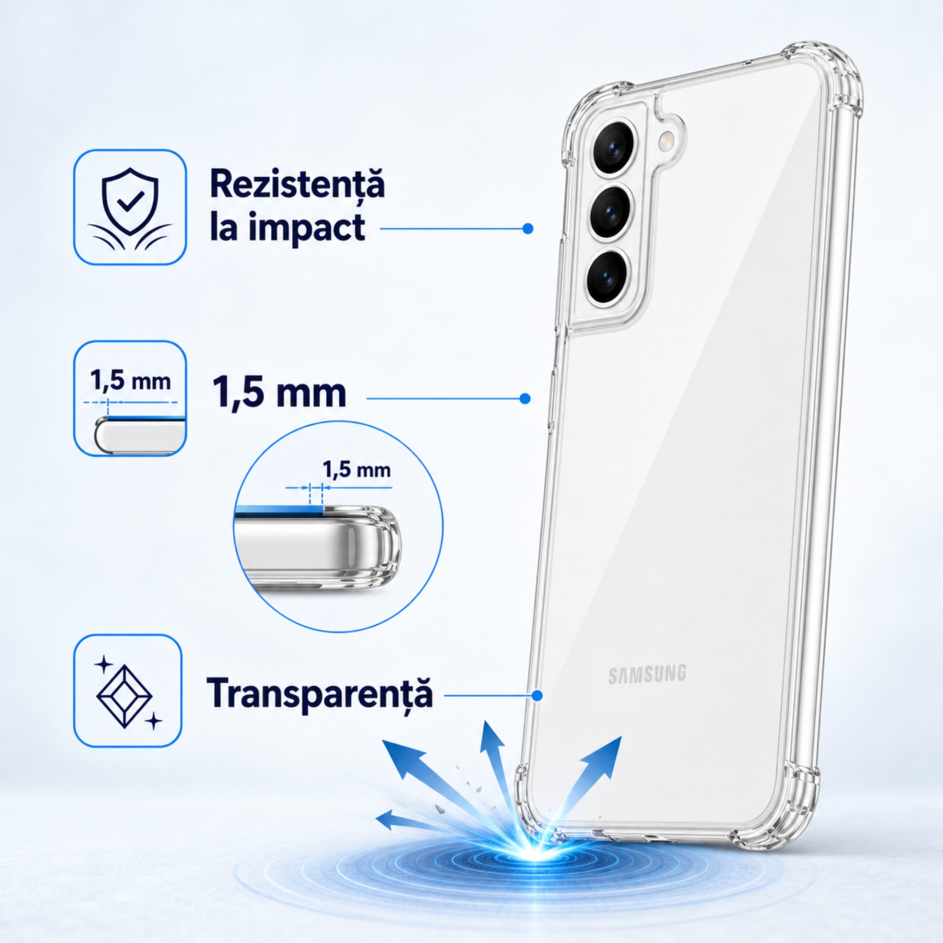 Detalii husă TPU Samsung S21 FE 5G