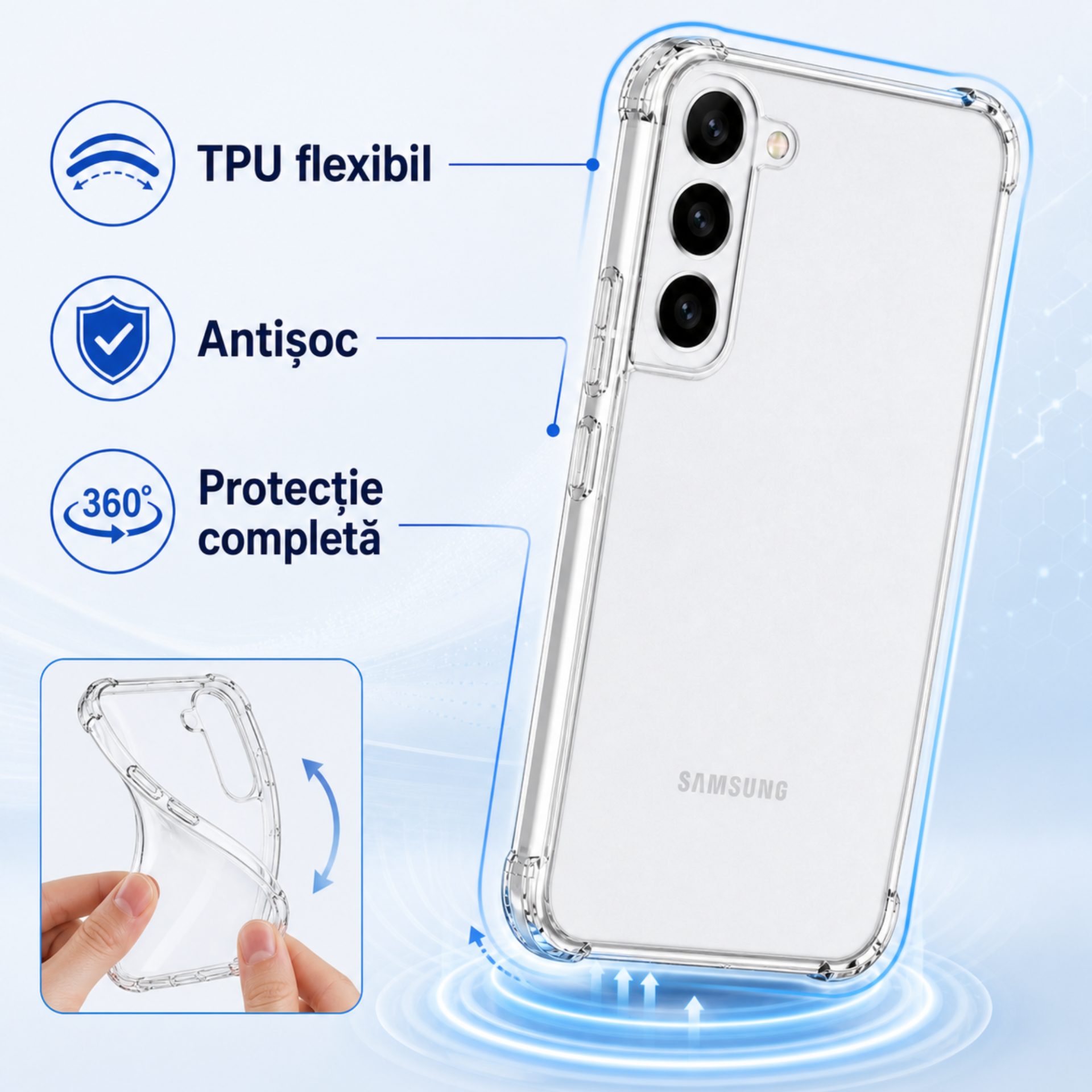Aspect general husă Flippy Samsung Galaxy S22