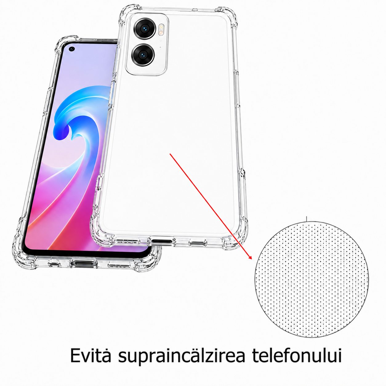 Husă protecție Oppo A96 Flippy pe telefon