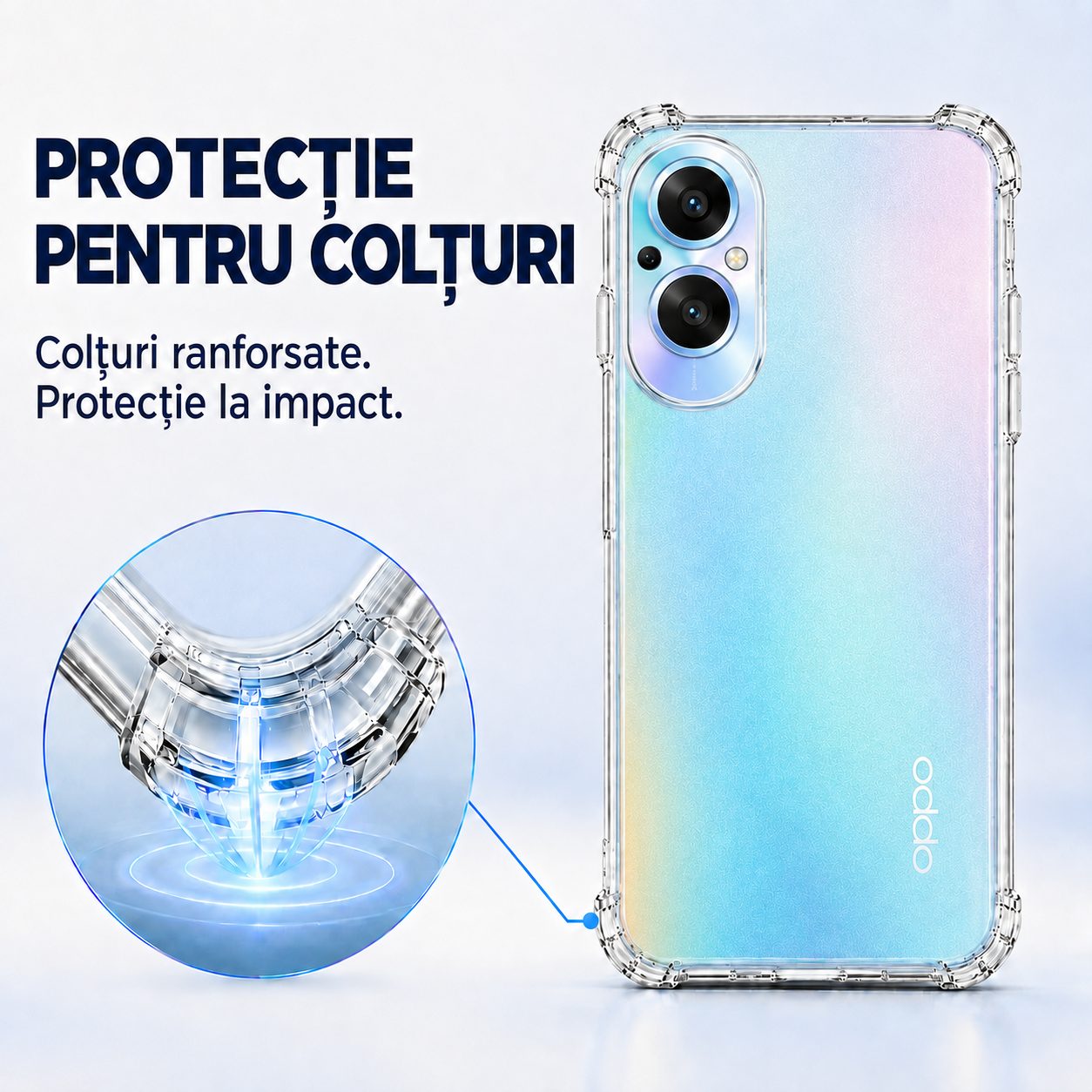 Protecție ecran husă TPU Oppo Reno 7 Lite Flippy