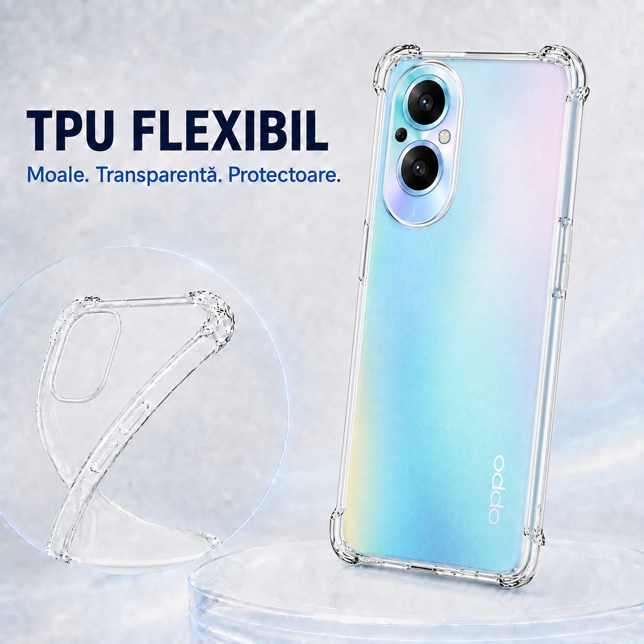 Aspect lateral husă TPU Flippy pentru Oppo Reno 7 Lite