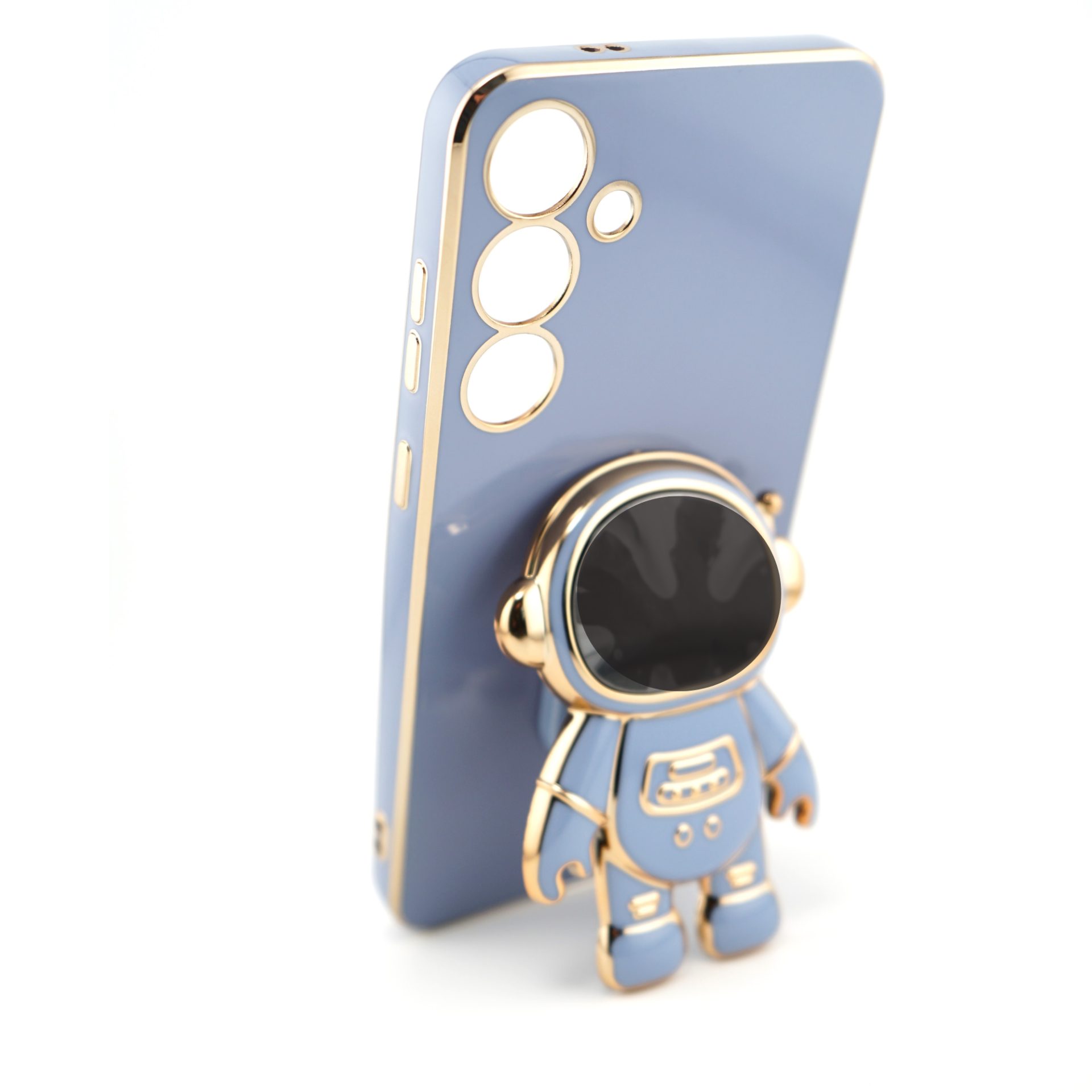 Husa de Protectie 2 in 1, Flippy, Husa de Protectie pentru Samsung Galaxy A15/A15 5G, Model Astronaut cu Suport, din TPU, Albastru
