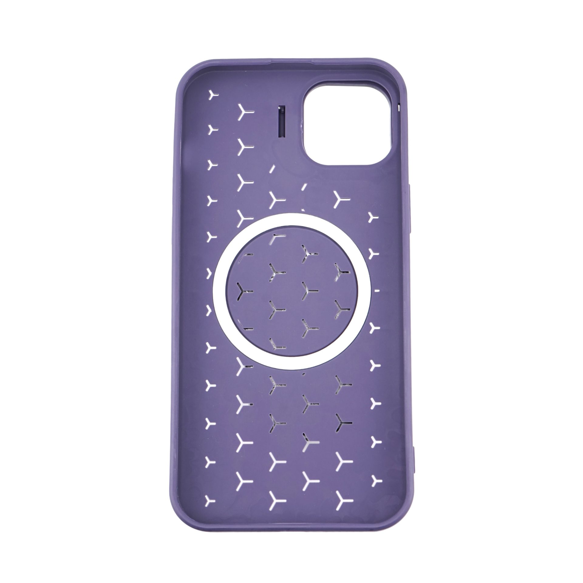 Husa de Protectie TPU, Flippy, pentru Apple iPhone 15 Plus, 3D Cube, cu Inel, Protectie Camera, Antisoc, Antizgariere, Antialunecare, Acoperire Completa, Mov