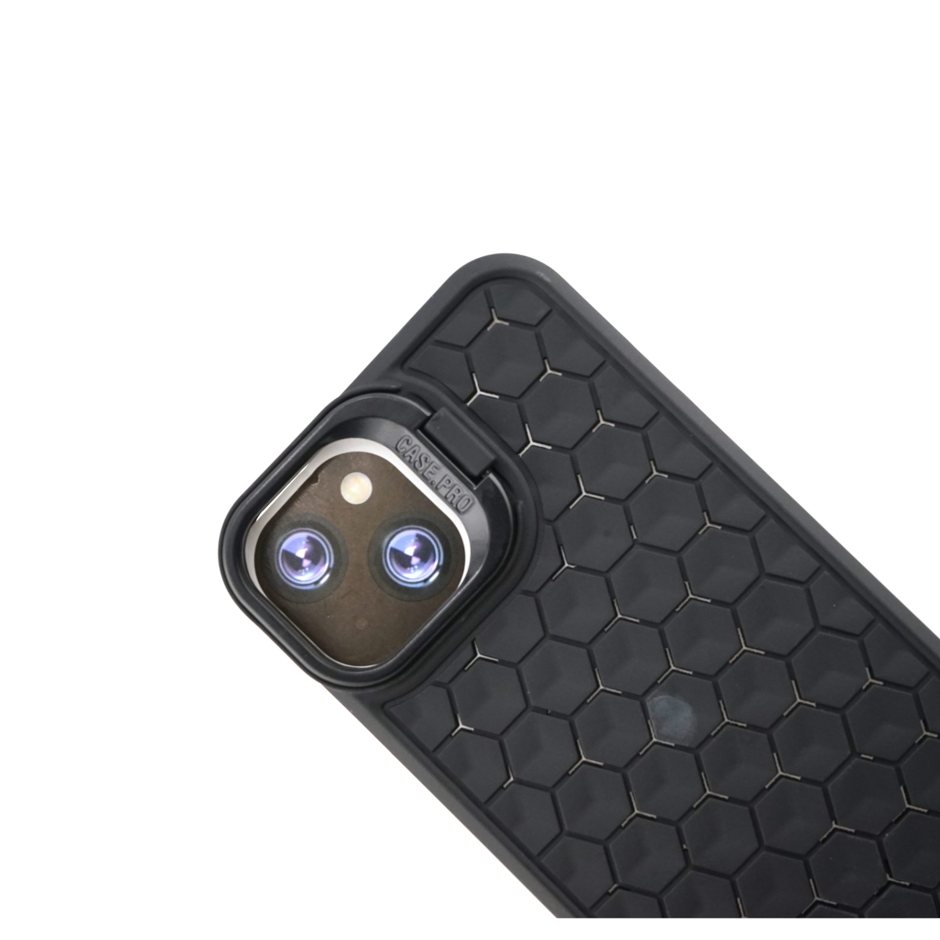 Husa de Protectie TPU, Flippy, pentru Apple iPhone 14, 3D Cube, cu Inel, Protectie Camera, Antisoc, Antizgariere, Antialunecare, Acoperire Completa, Negru
