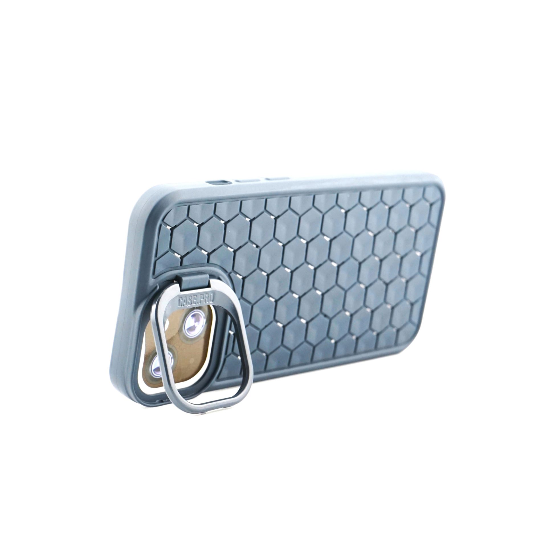 Husa de Protectie TPU, Flippy, pentru Apple iPhone 14, 3D Cube, cu Inel, Protectie Camera, Antisoc, Antizgariere, Antialunecare, Acoperire Completa, Albastru