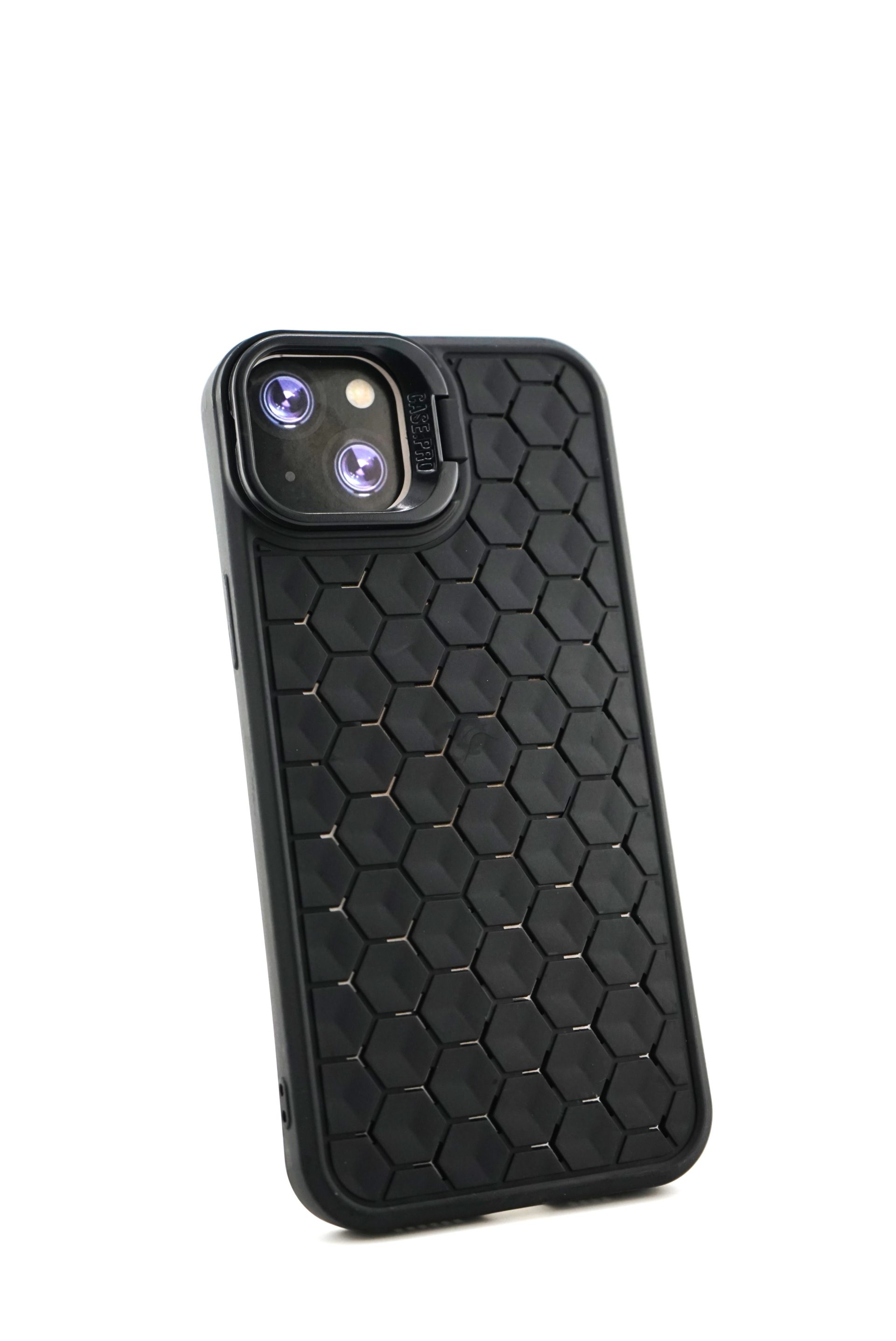 Husa de Protectie TPU, Flippy, pentru Apple iPhone 14 Plus, 3D Cube, cu Inel, Protectie Camera, Antisoc, Antizgariere, Antialunecare, Acoperire Completa, Negru