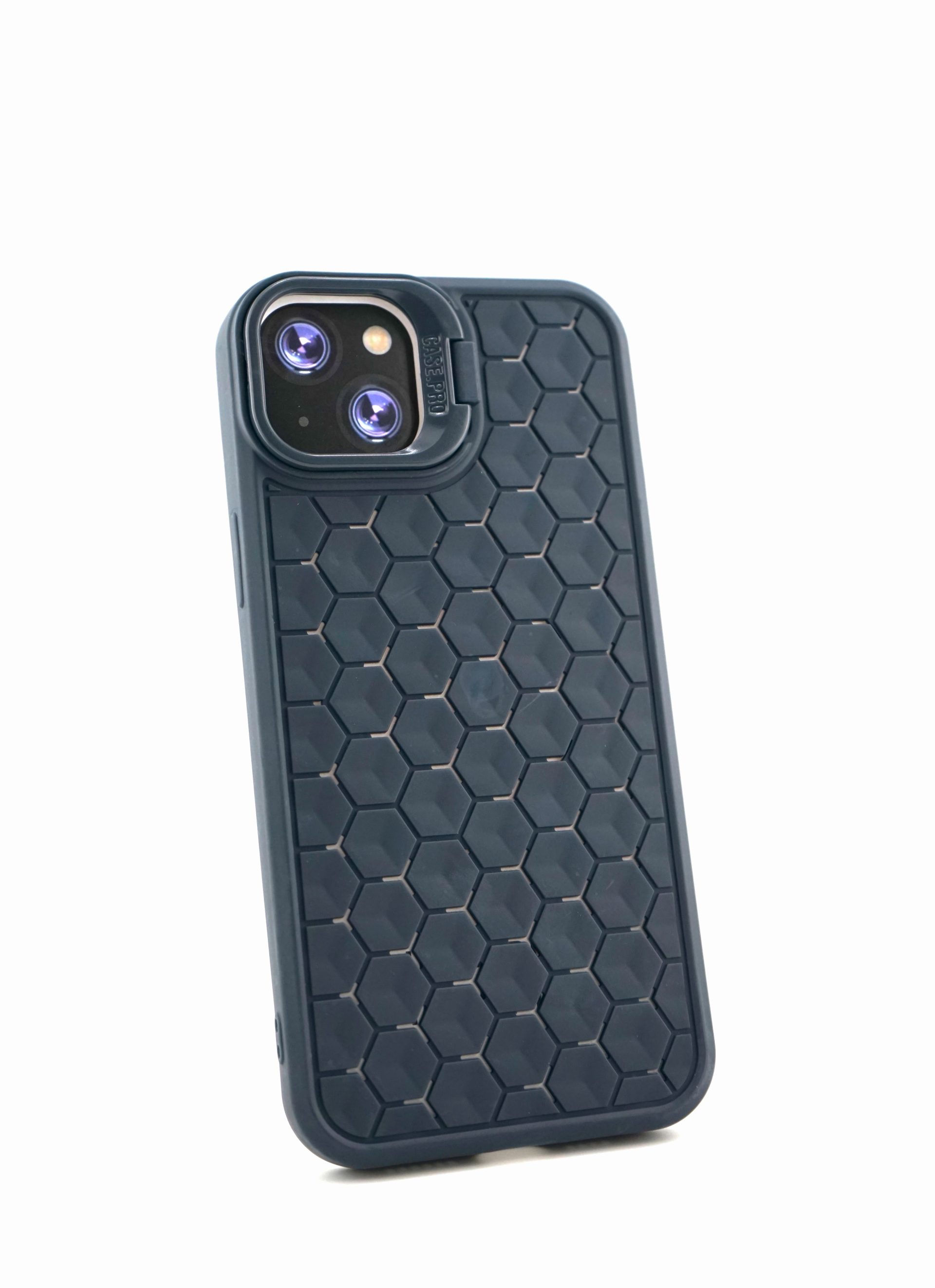 Husa de Protectie TPU, Flippy, pentru Apple iPhone 14 Plus, 3D Cube, cu Inel, Protectie Camera, Antisoc, Antizgariere, Antialunecare, Acoperire Completa, Albastru