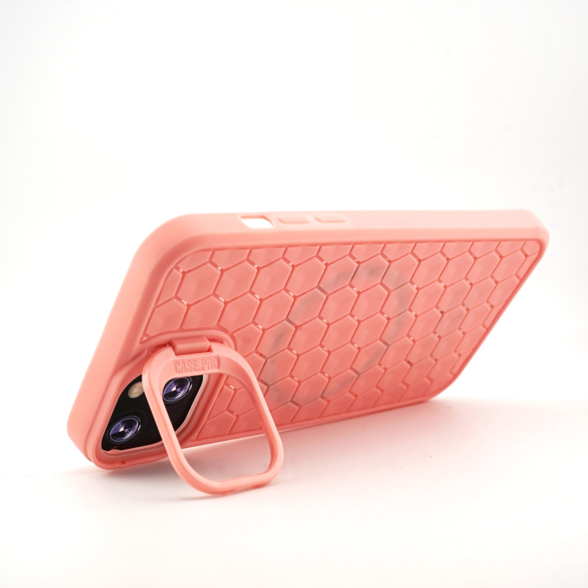 Husa de Protectie TPU, Flippy, pentru Apple iPhone 14 Plus, 3D Cube, cu Inel, Protectie Camera, Antisoc, Antizgariere, Antialunecare, Acoperire Completa, Roz