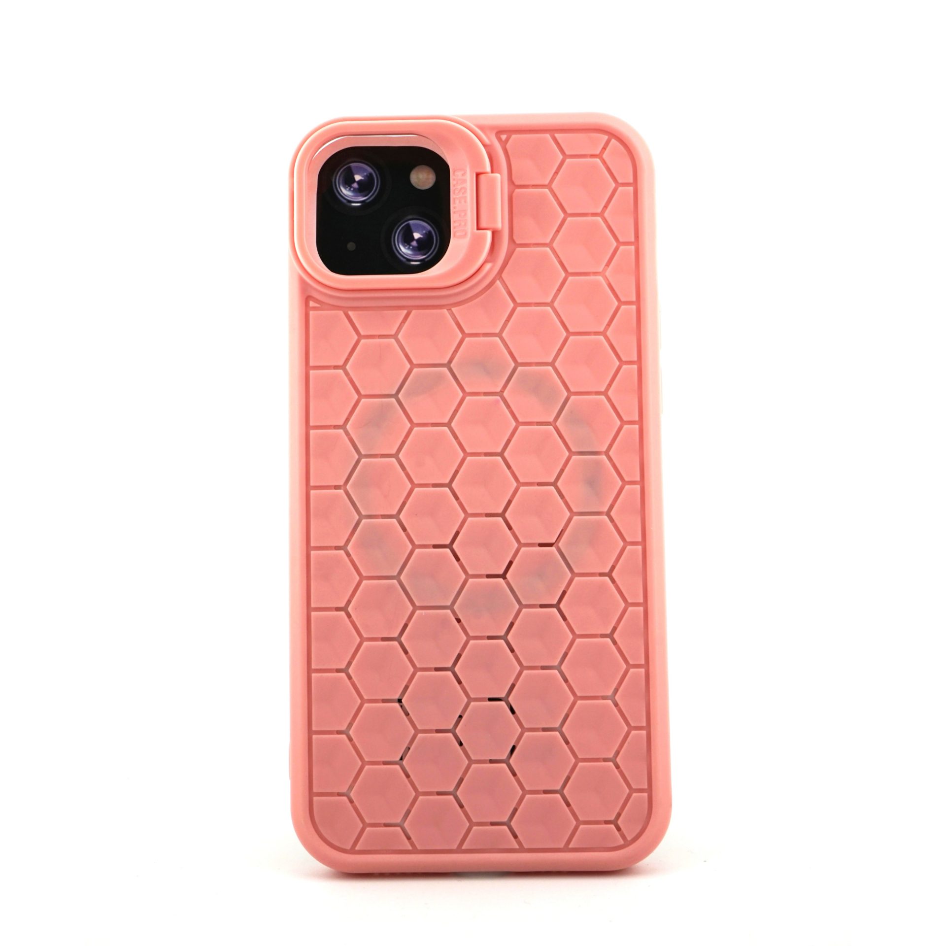 Husa de Protectie TPU, Flippy, pentru Apple iPhone 14 Plus, 3D Cube, cu Inel, Protectie Camera, Antisoc, Antizgariere, Antialunecare, Acoperire Completa, Roz