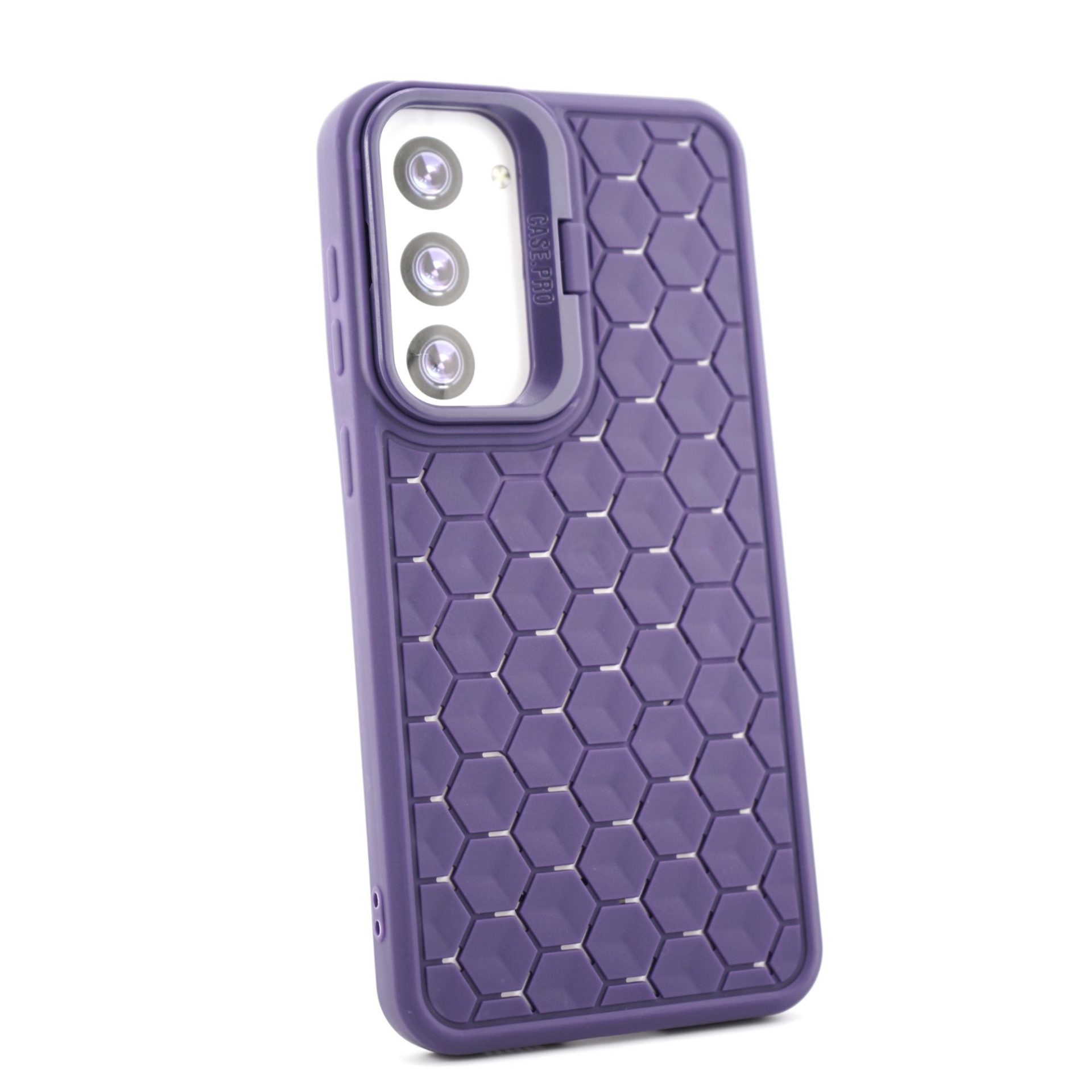 Husa de Protectie TPU, Flippy, pentru Samsung Galaxy S24 Plus, 3D Cube, cu Inel, Protectie Camera, Antisoc, Antizgariere, Antialunecare, Acoperire Completa, Mov