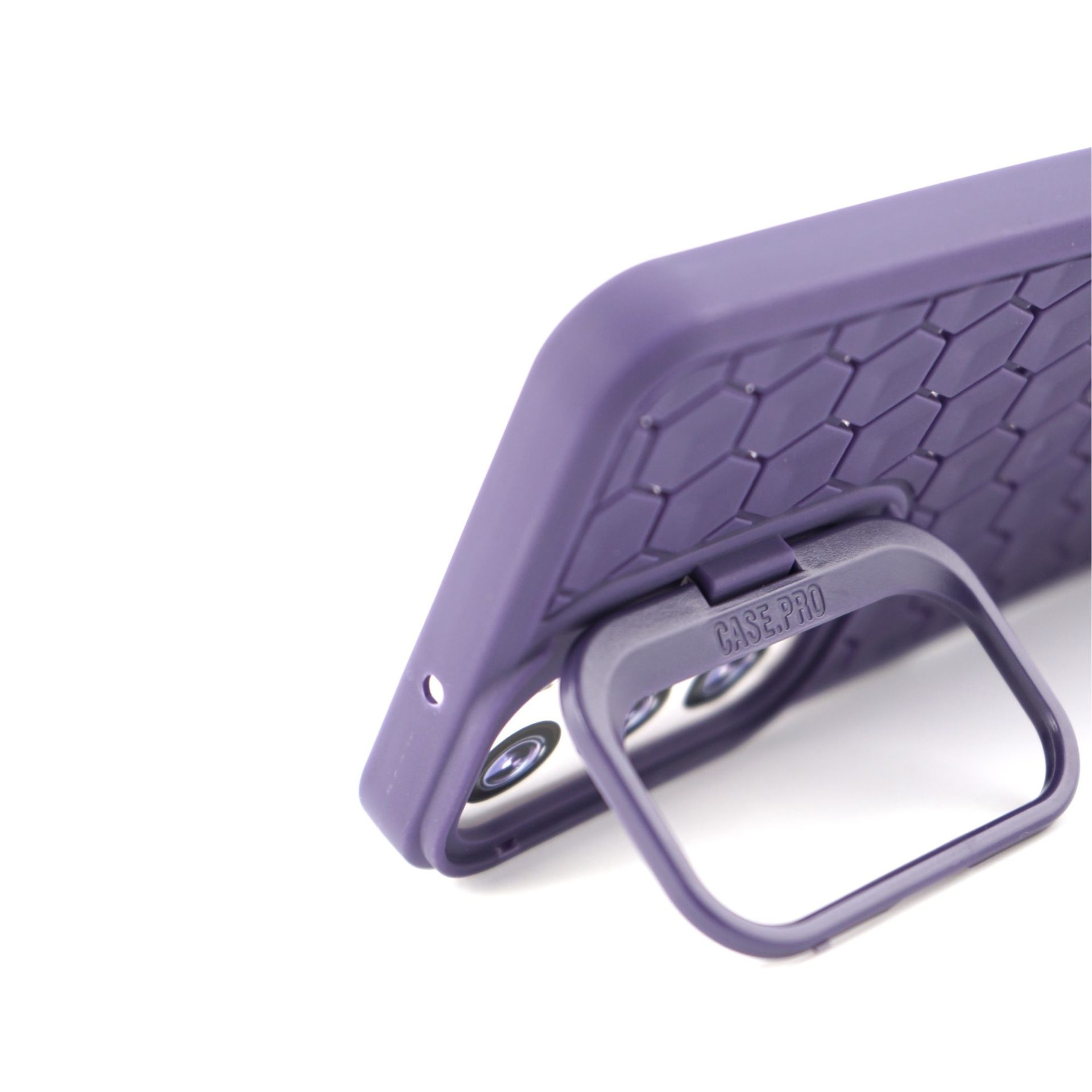 Husa de Protectie TPU, Flippy, pentru Samsung Galaxy S24 Plus, 3D Cube, cu Inel, Protectie Camera, Antisoc, Antizgariere, Antialunecare, Acoperire Completa, Mov