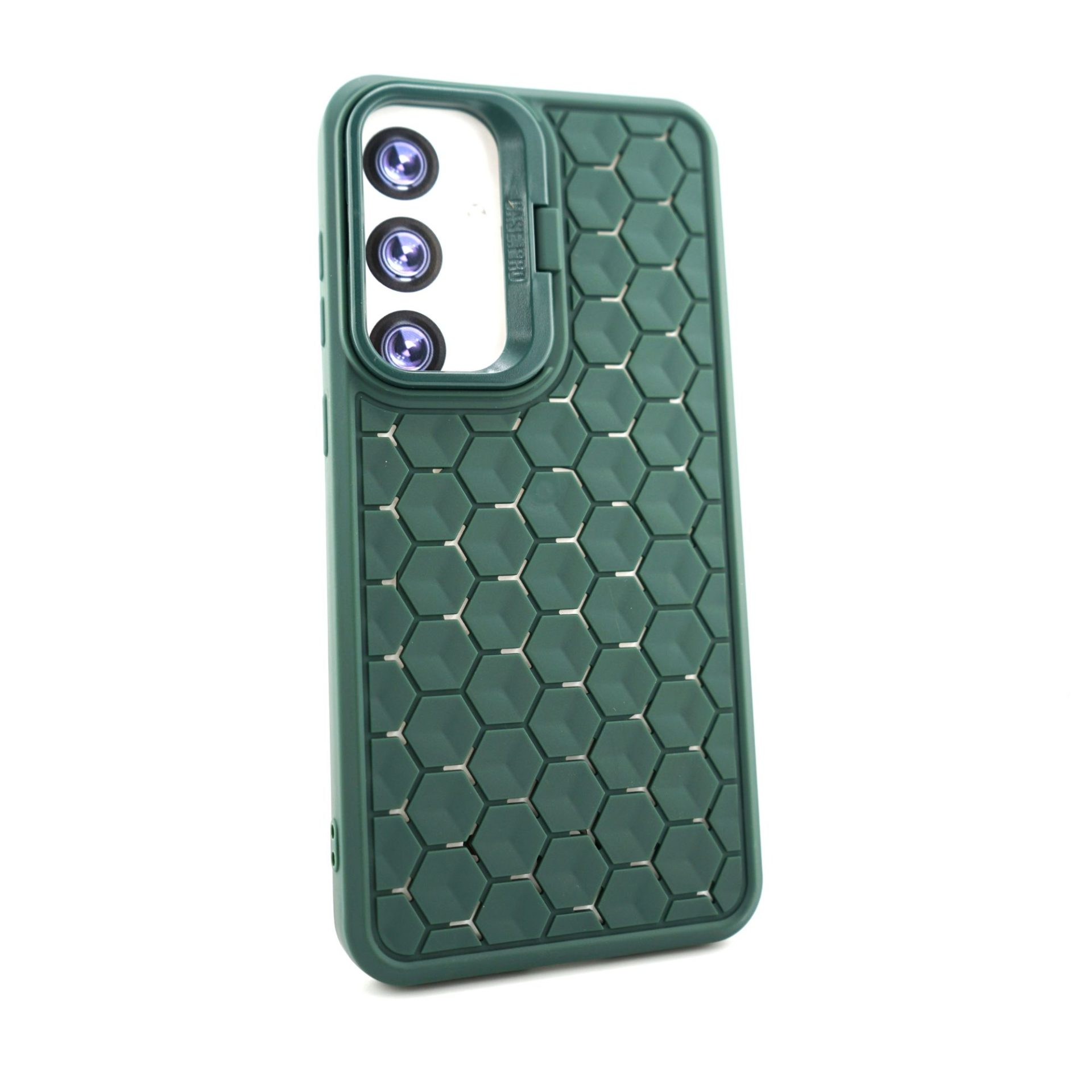 Husa de Protectie TPU, Flippy, pentru Samsung Galaxy S24 Plus, 3D Cube, cu Inel, Protectie Camera, Antisoc, Antizgariere, Antialunecare, Acoperire Completa, Verde