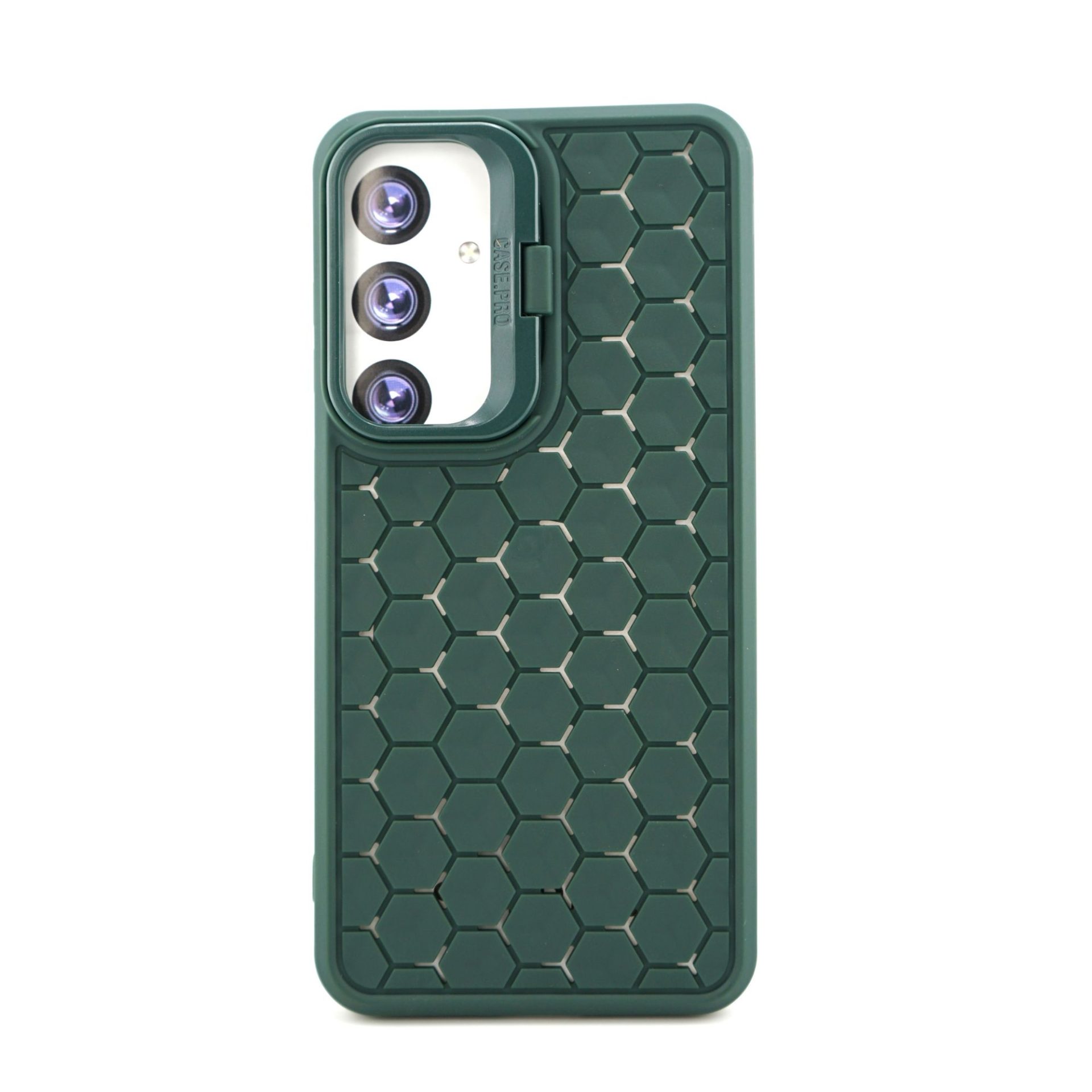 Husa Samsung Galaxy S24+ (S24 Plus), HoneyComb Bracket, functie stand, verde