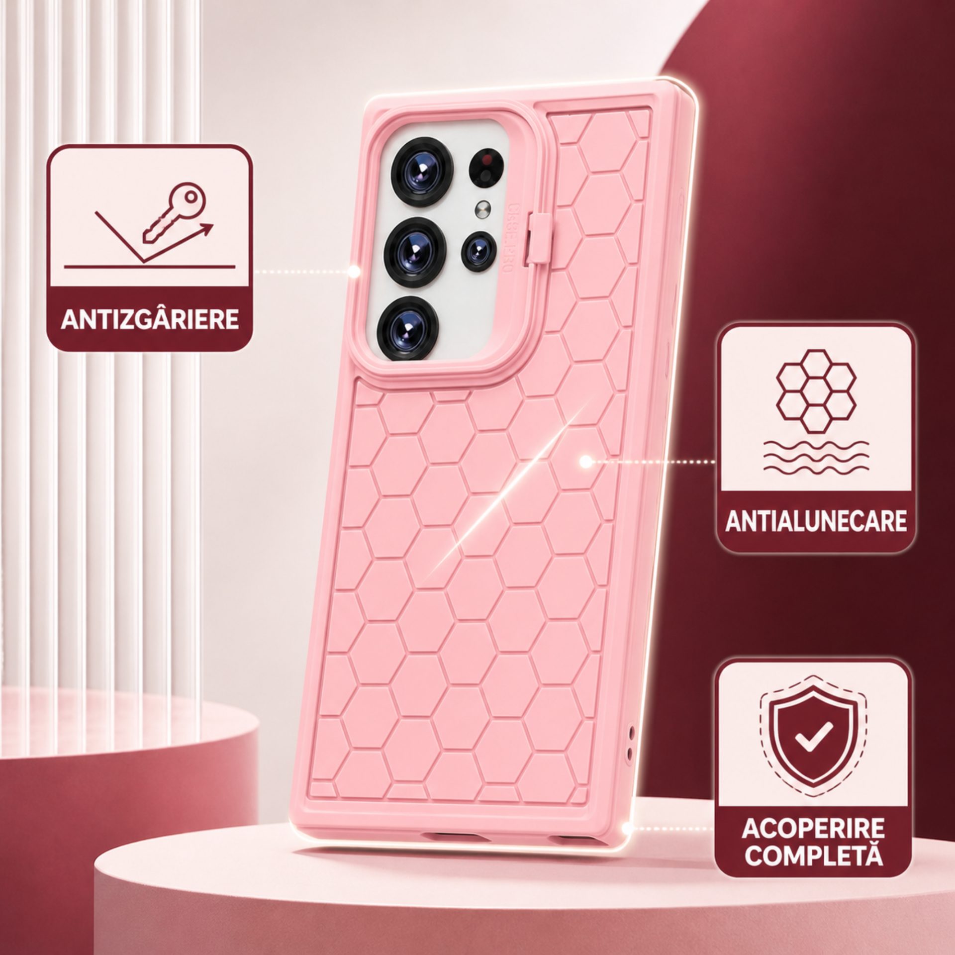 Husa Galaxy S24 Ultra Flippy cu inel suport