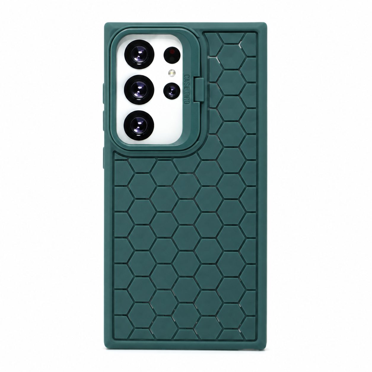 Husa de Protectie TPU, Flippy, pentru Samsung Galaxy S24 Ultra, 3D Cube, cu Inel, Protectie Camera, Antisoc, Antizgariere, Antialunecare, Acoperire Completa, Verde