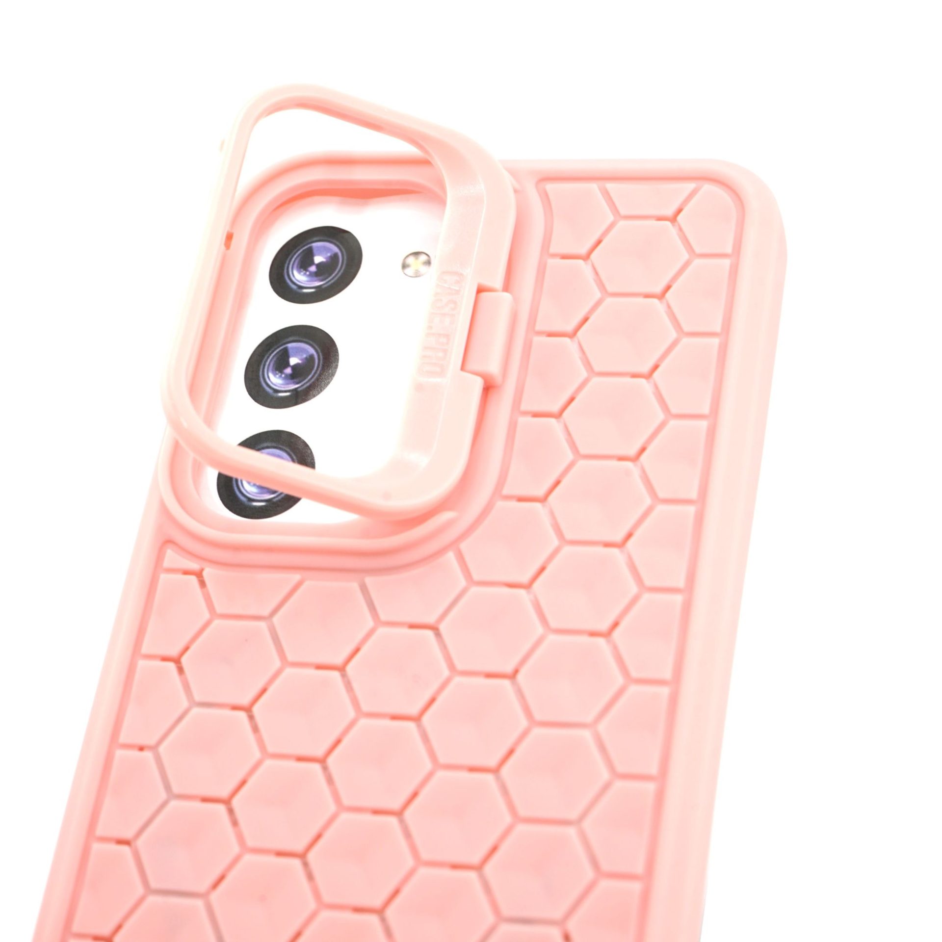 Husa de Protectie TPU, Flippy, pentru Samsung Galaxy S23, 3D Cube, cu Inel, Protectie Camera, Antisoc, Antizgariere, Antialunecare, Acoperire Completa, Roz