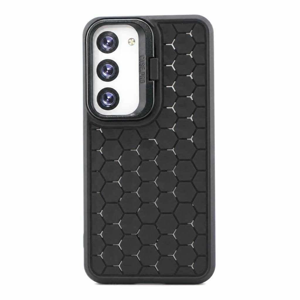 Husa Samsung Galaxy S23, HoneyComb Bracket, functie stand, neagra