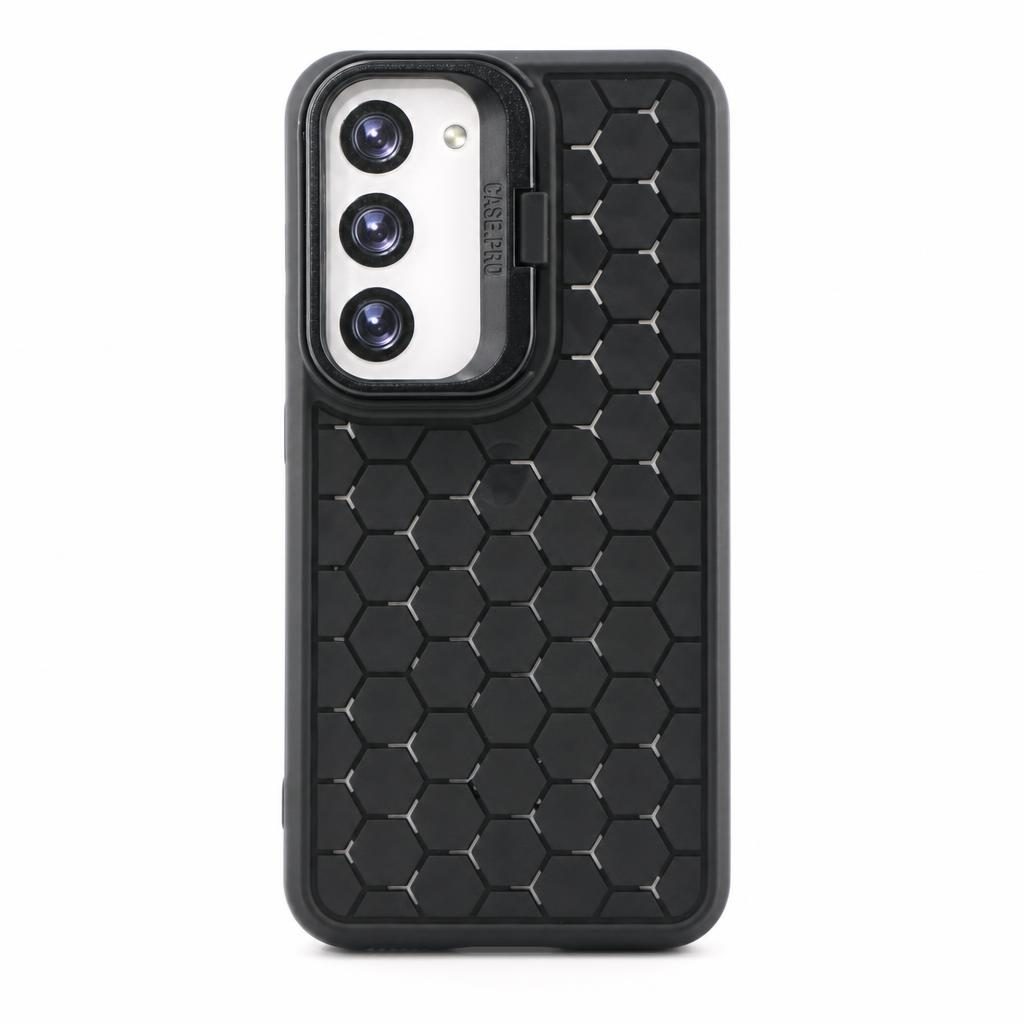 Husa Samsung Galaxy S23+ (S23 Plus), HoneyComb Bracket, functie stand, neagra