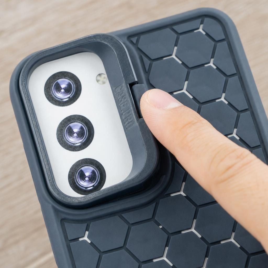 Husa de Protectie TPU, Flippy, pentru Samsung Galaxy S23 Plus, 3D Cube, cu Inel, Protectie Camera, Antisoc, Antizgariere, Antialunecare, Acoperire Completa, Albastru