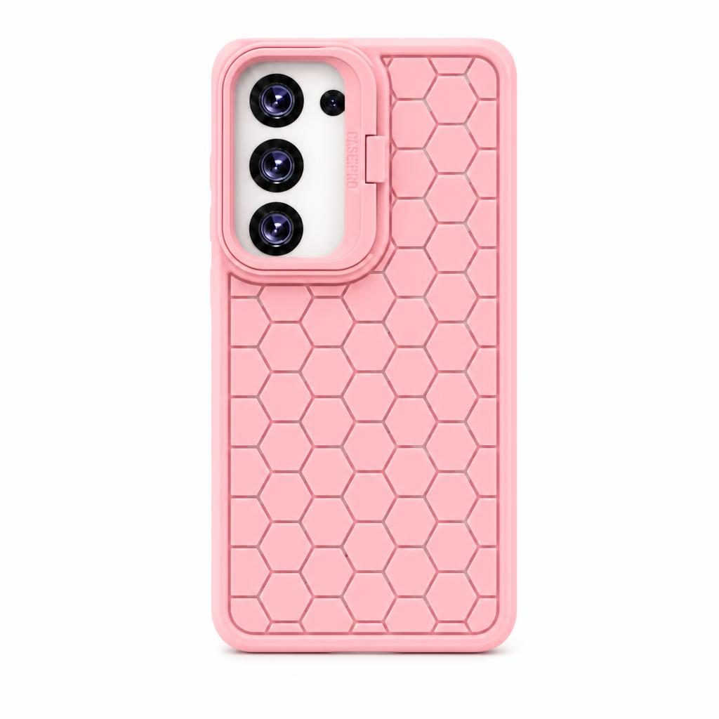 Husa Samsung Galaxy S23+ (S23 Plus), HoneyComb Bracket, functie stand, roz pal