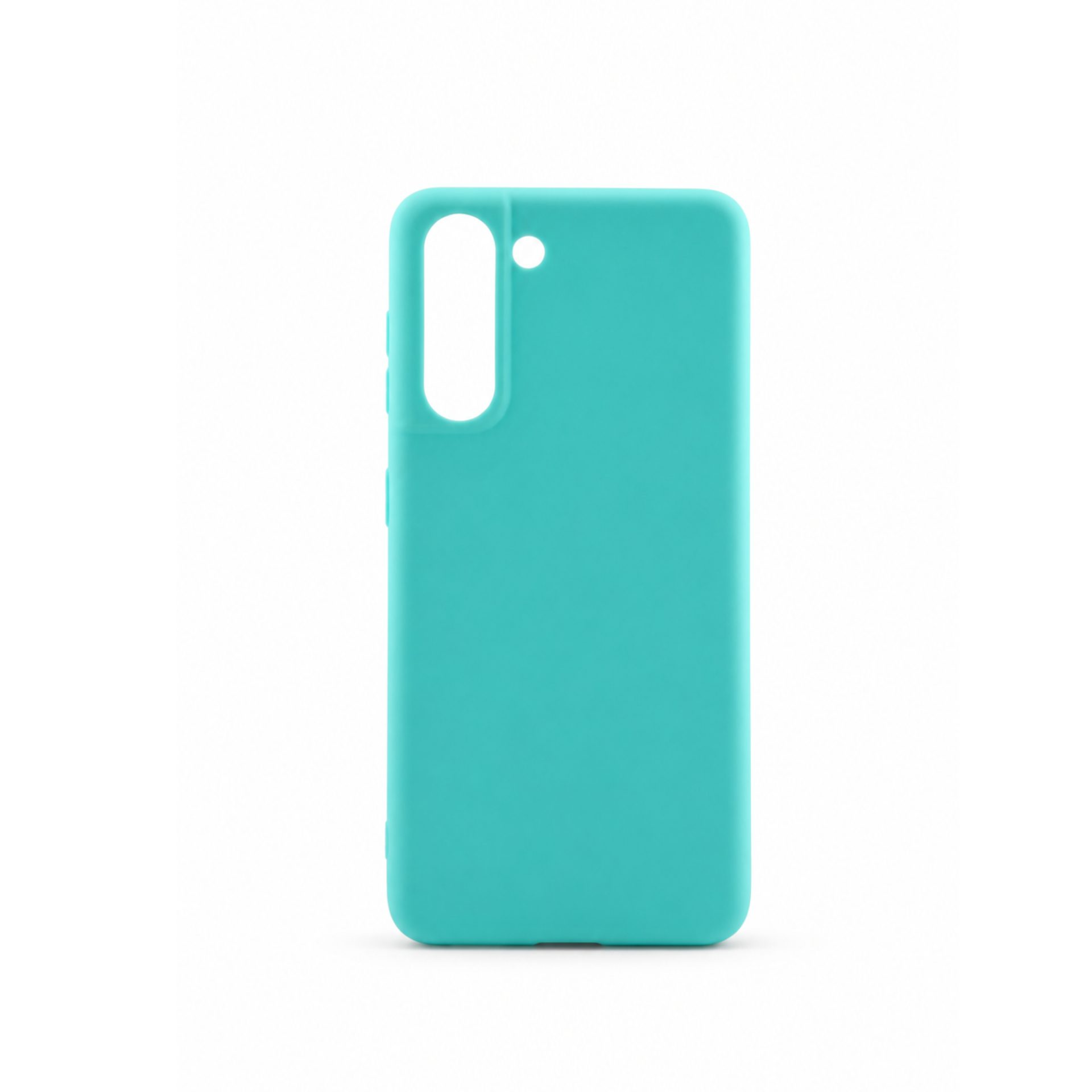 Husa Samsung Galaxy S21, Matt TPU, silicon moale, turcoaz