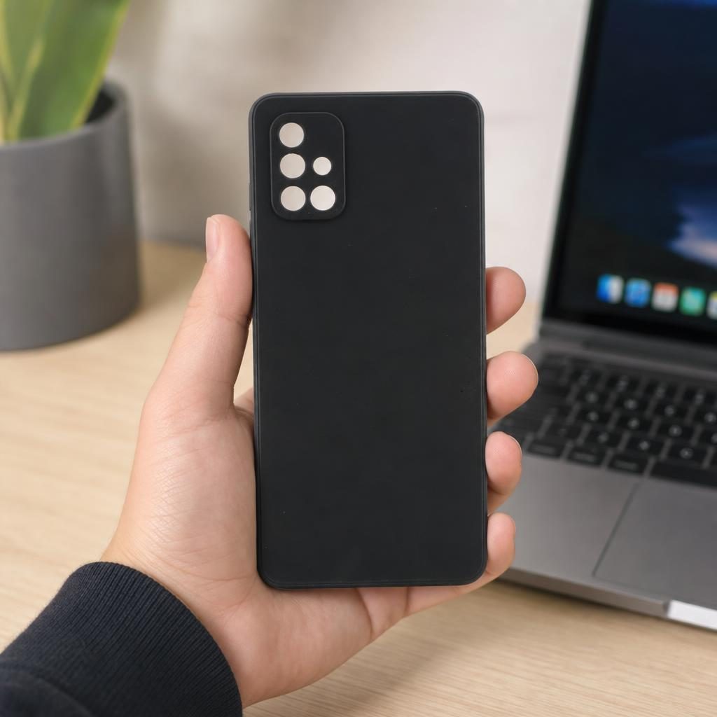 Husa protectie Flippy compatibila cu Samsung Galaxy A71 Matte Tpu Negru