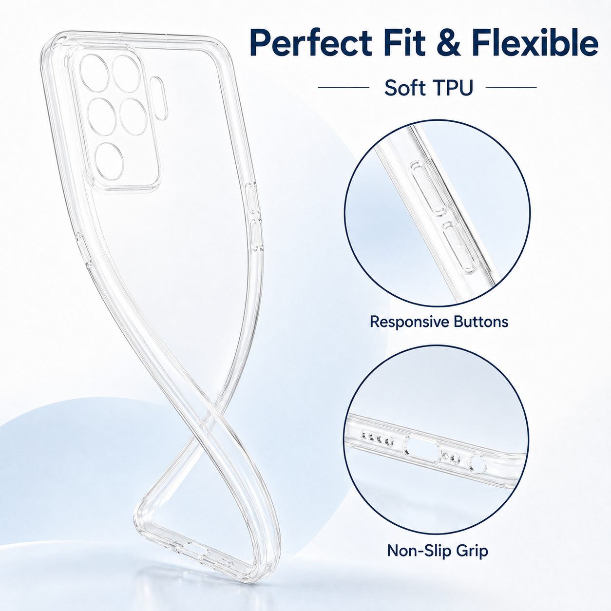 Husă de protecție silicon pentru Oppo Reno 5 Lite