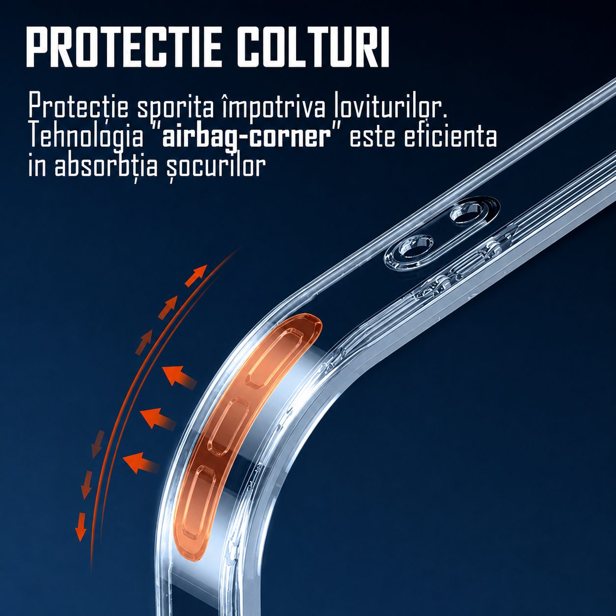 Detaliu husă Protect Plus pentru Oppo Reno 5 Lite