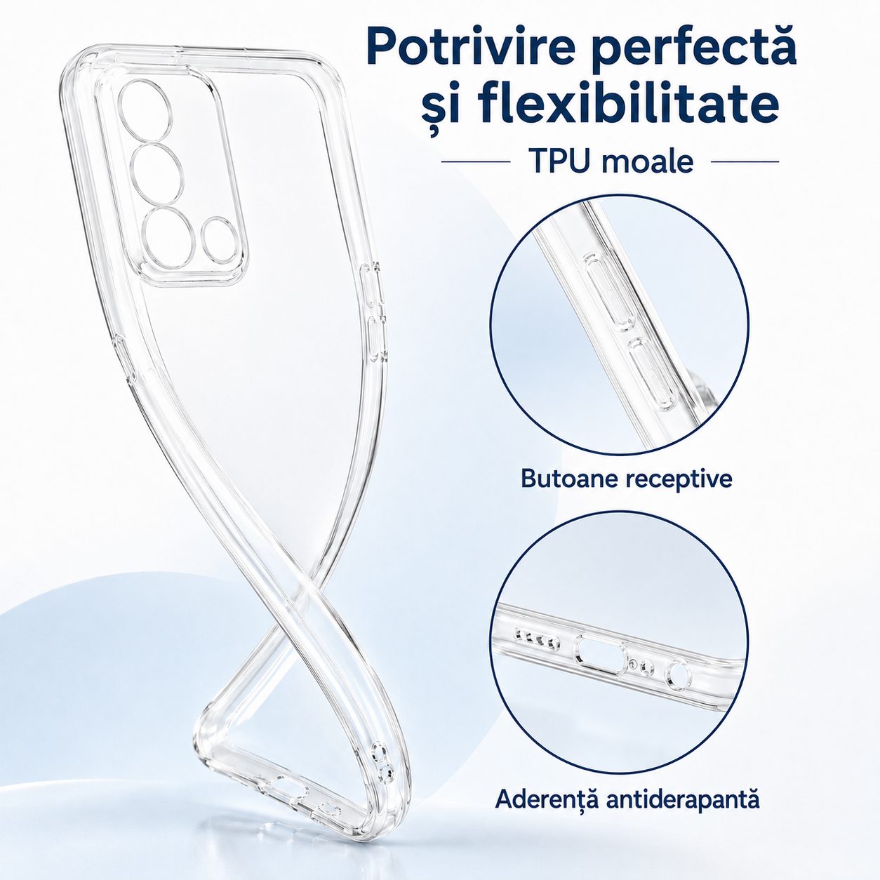 Detaliu husă TPU Flippy