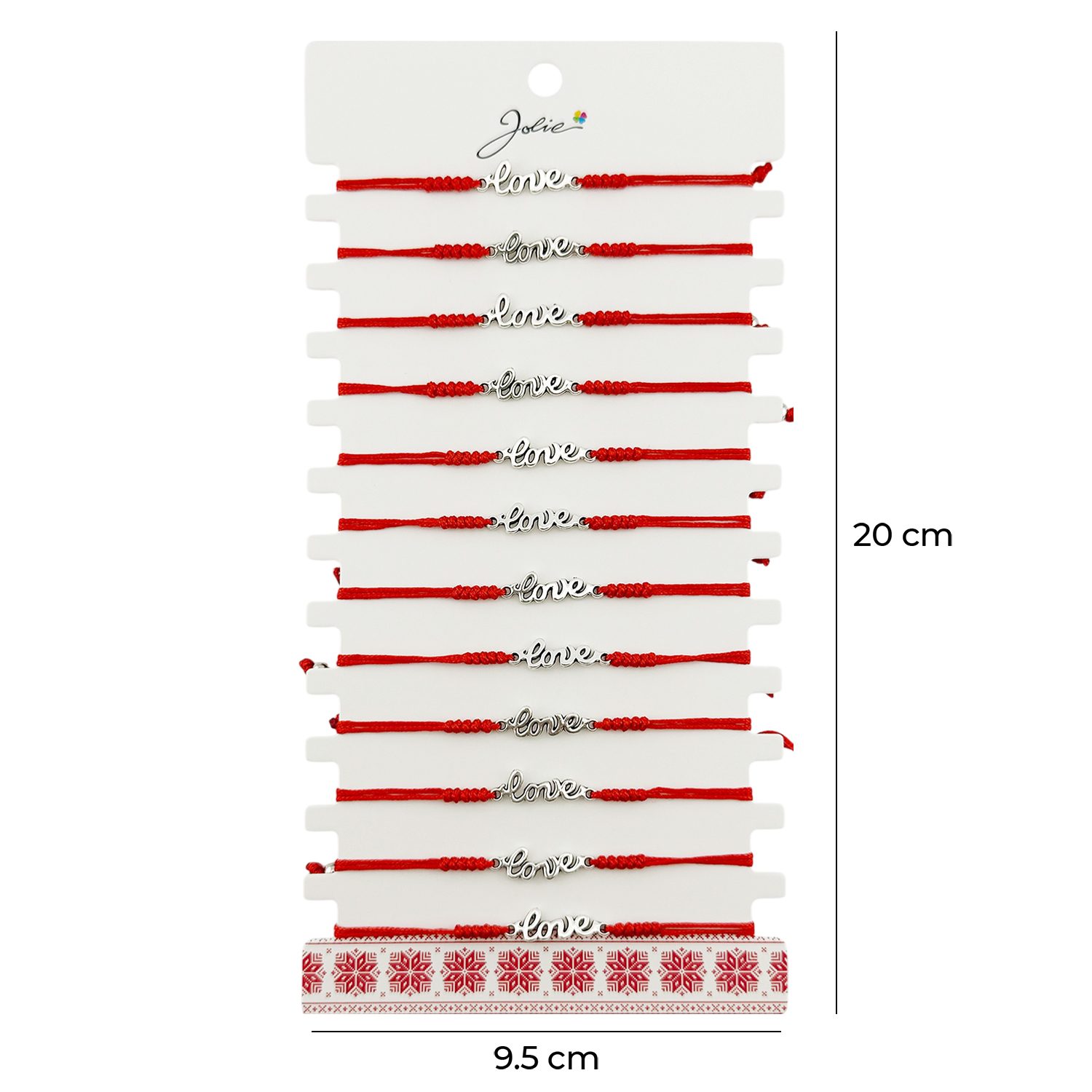 Set Complet 12 Mărțișoare Bratară Jolie Model Love