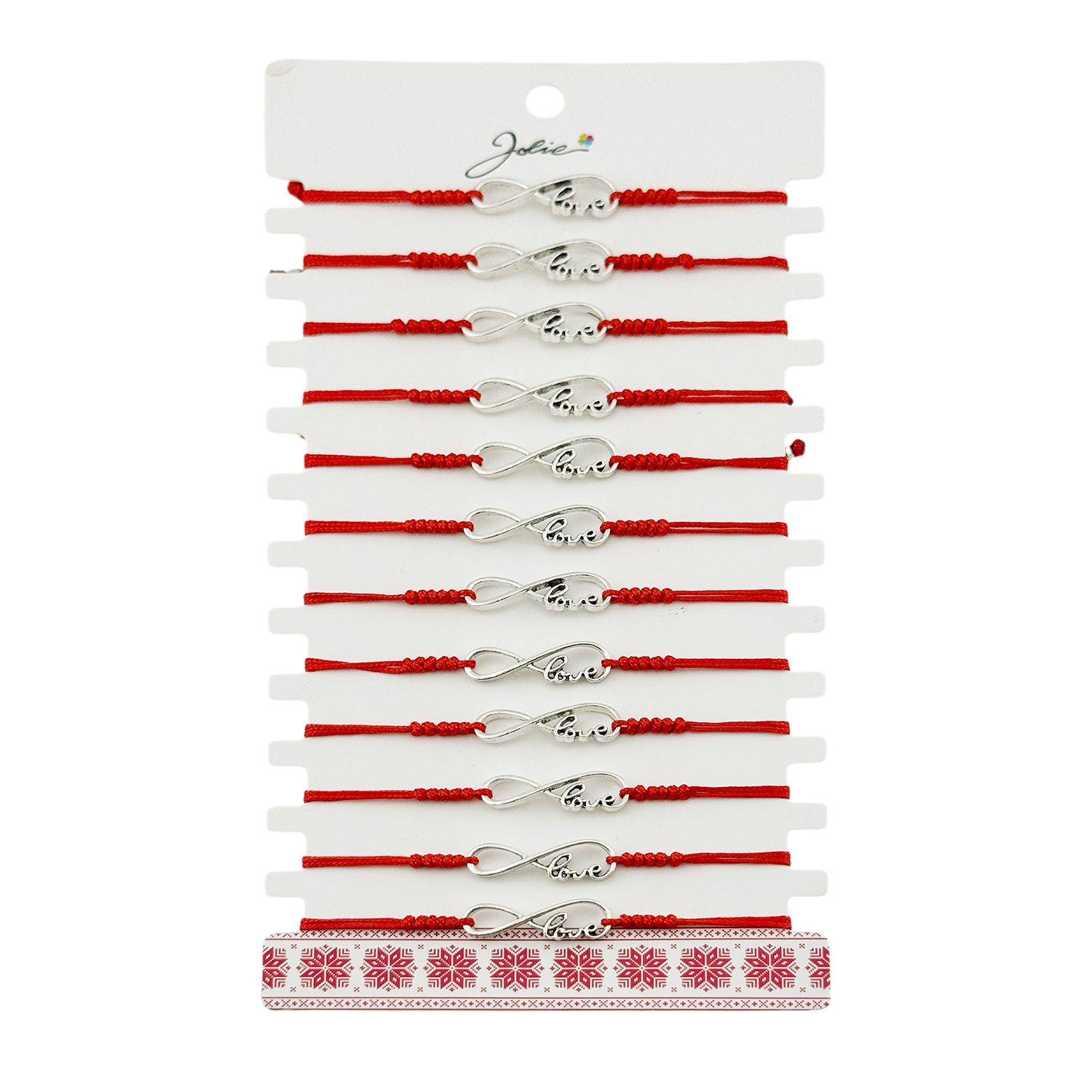 Martisor Bratara Impletita Model Love Infinit Set 12 bucati