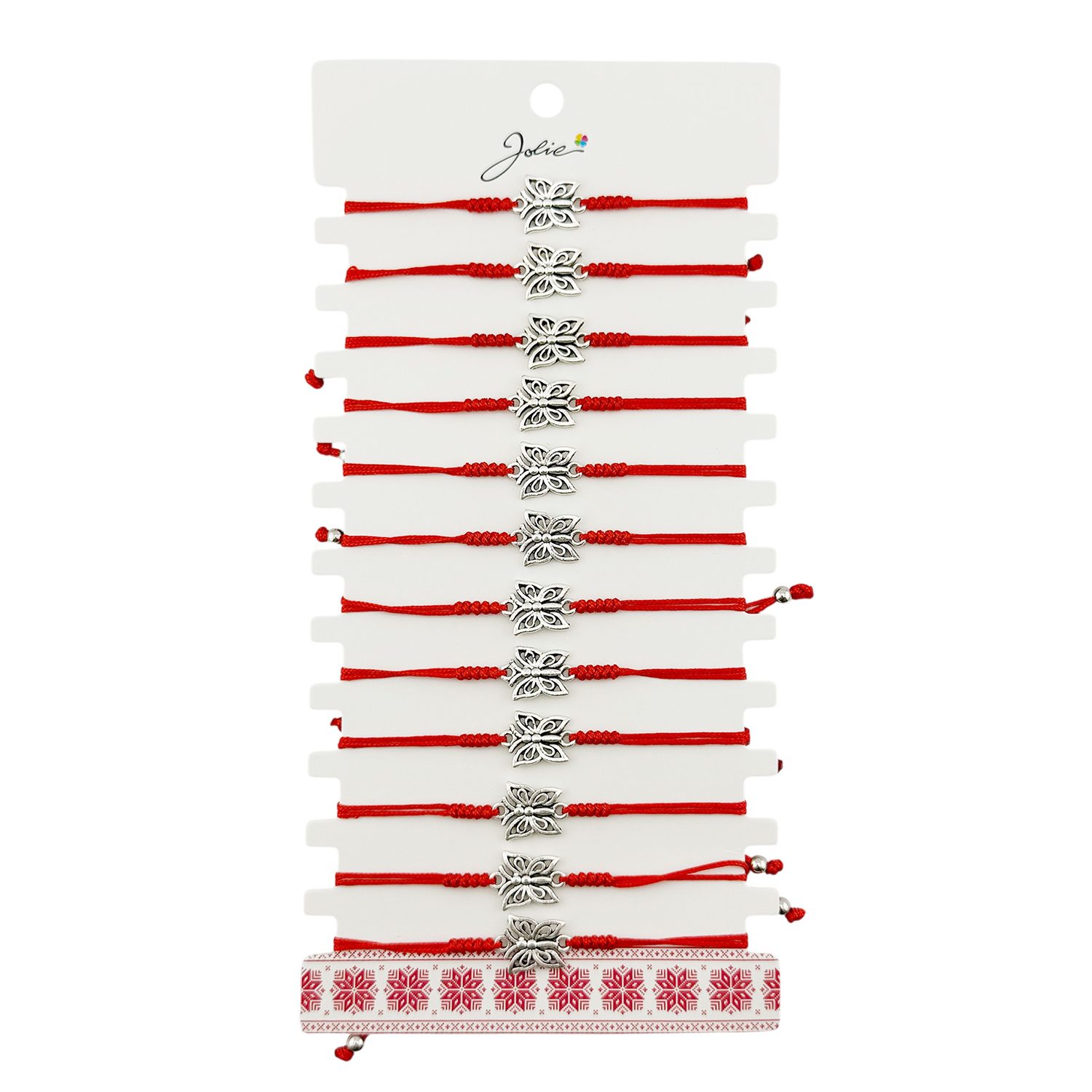 Martisor Bratara Impletita cu Pandantiv Fluture Jolie