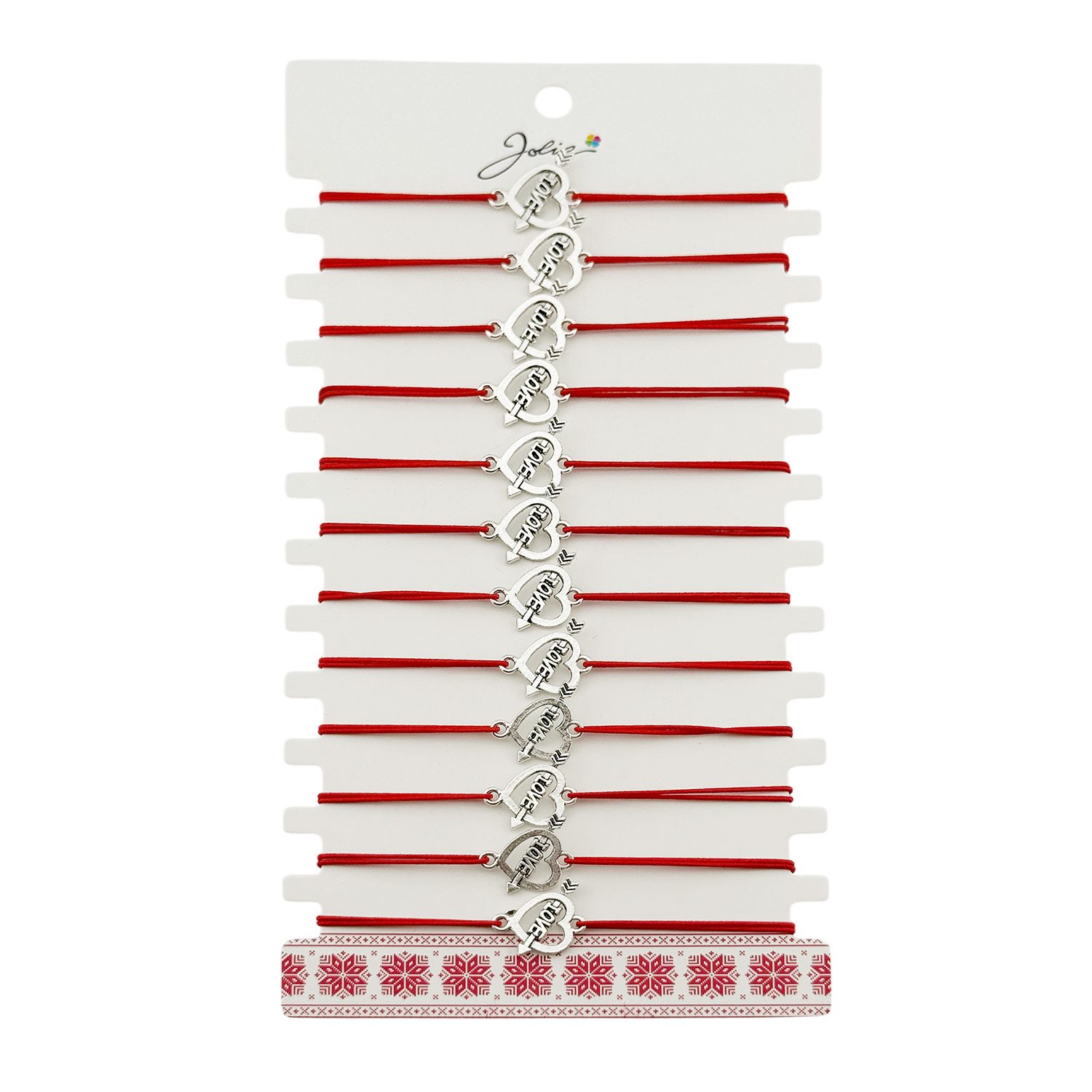 Set Mărțișoare Brățări Elastice Inimă Love din Inox - Jolie