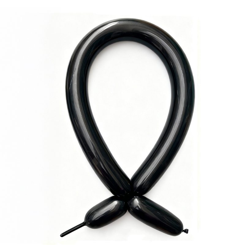 Baloane de Modelaj, Flippy, Set 50 bucati, Model Standard, din Latex, 30 x 1.5 cm, 1.8 g per unitate, pana la 150 cm, Negru