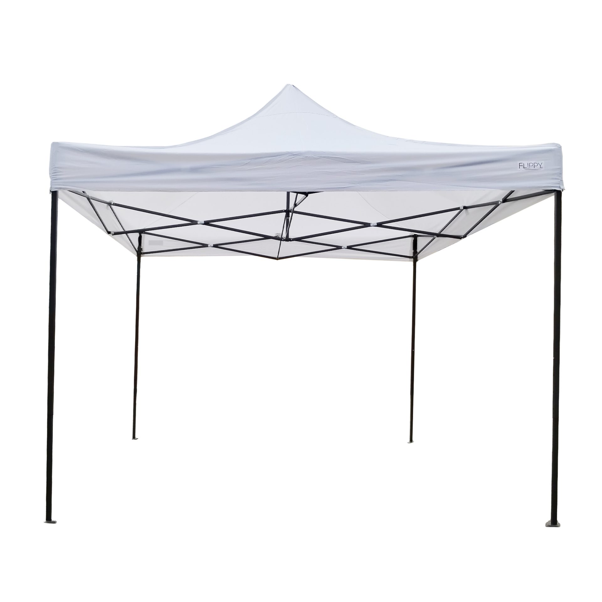 Cort Pavilion Pliabil 3x3m, , Cadru Metal Pliabil Ranforsat, Acoperis 420D 185 g/m, Polyester Oxford pentru Curte, Gradina, Evenimente, Alb 4