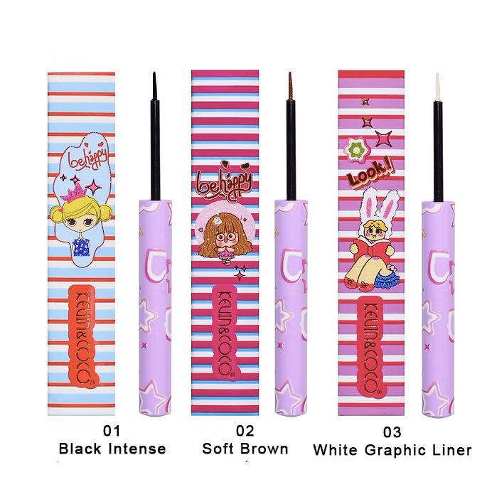 Detaliu pensula eyeliner Kevin&Coco