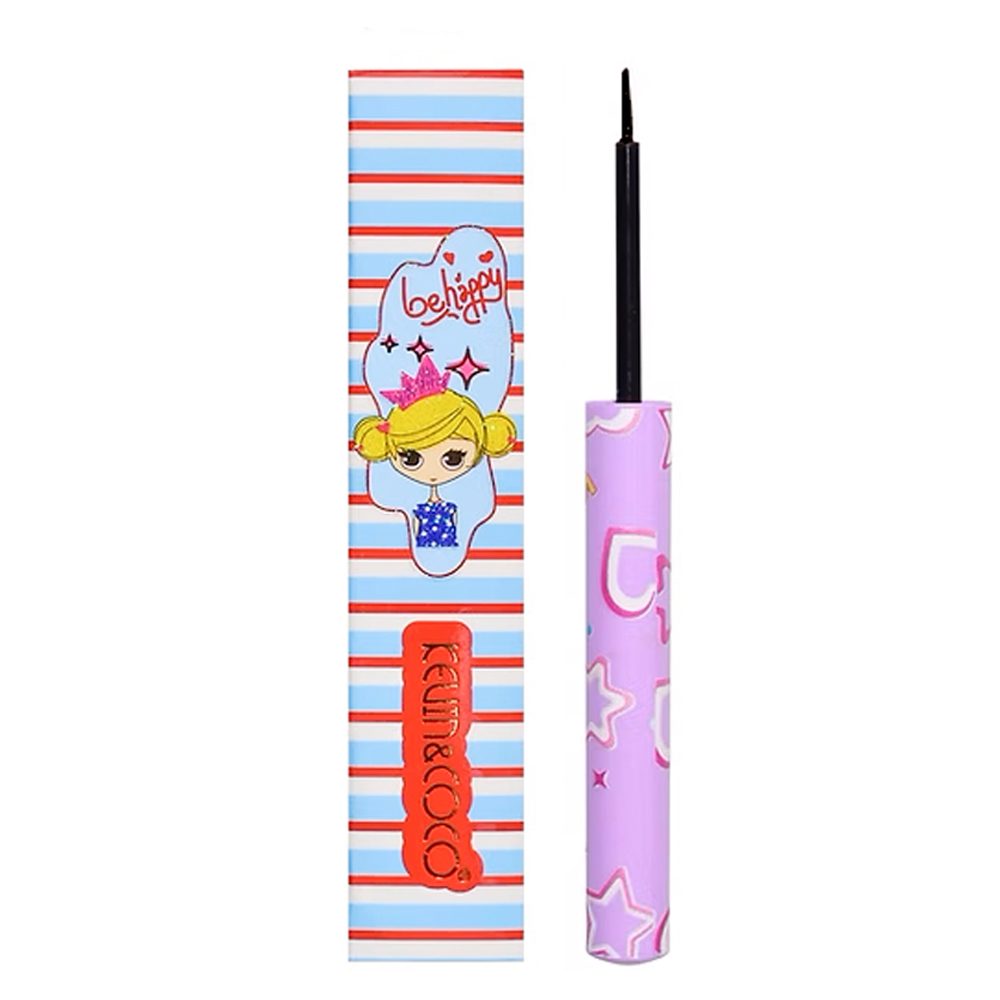 Eyeliner lichid Kevin&Coco negru cu pensula