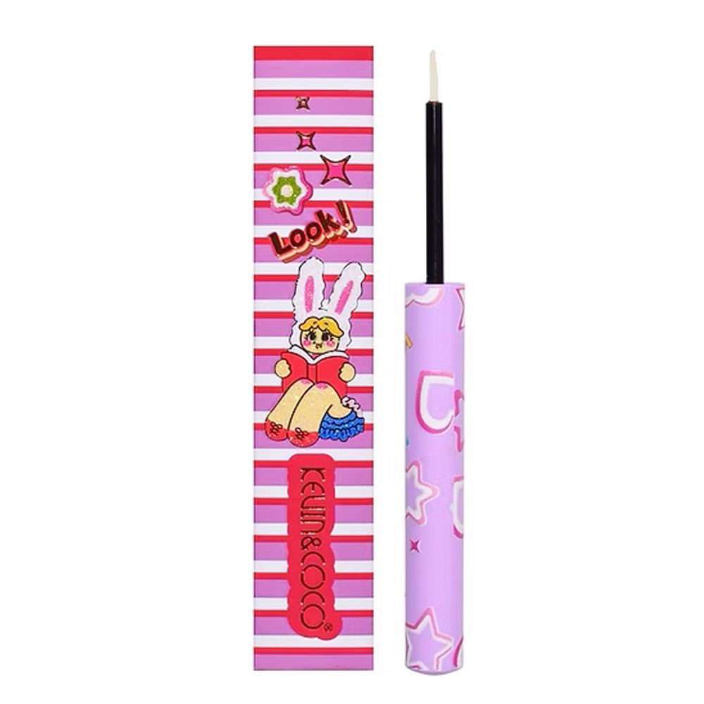 Tus Lichid pentru Ochi Kevin&Coco Eyeliner Alb cu Pensula