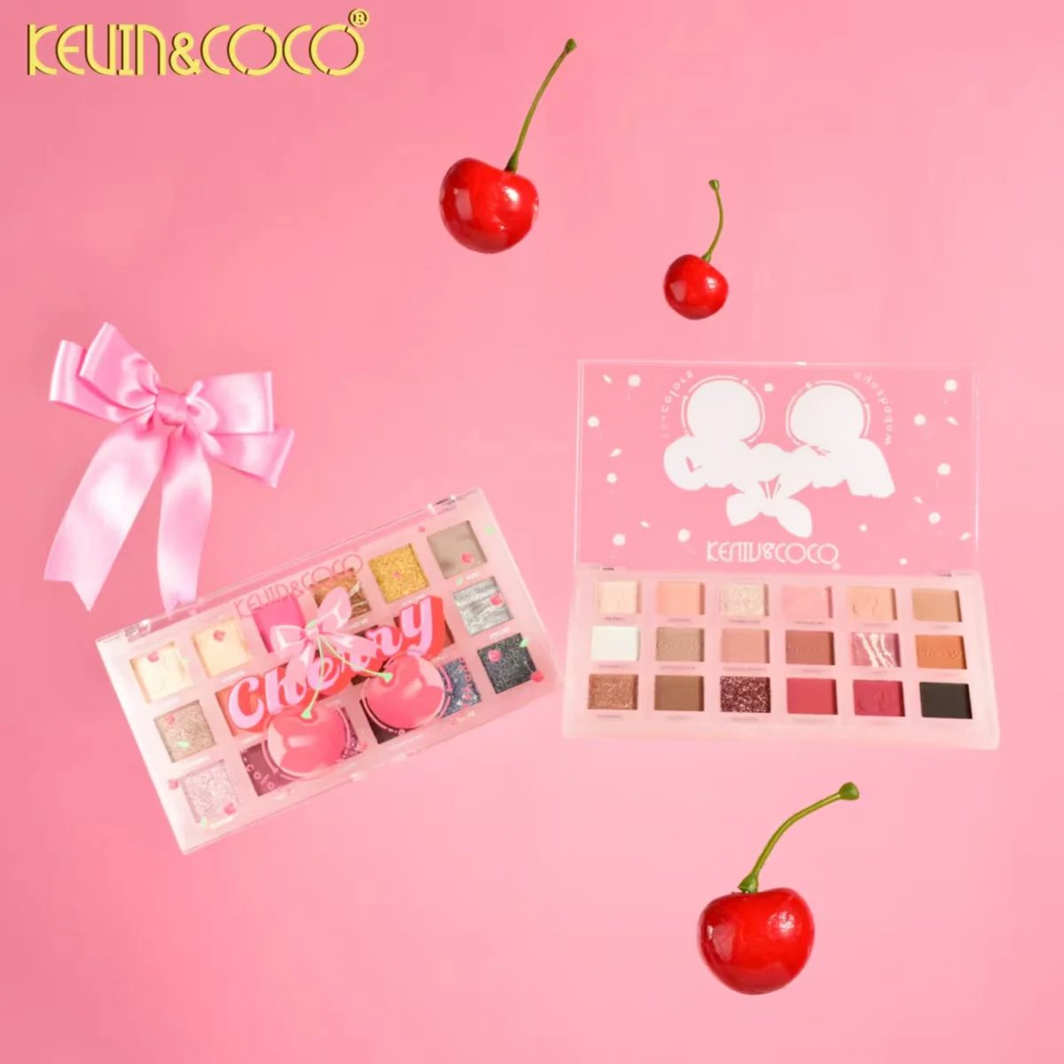 Paletă farduri Kevin&Coco Cherry ambalaj compact