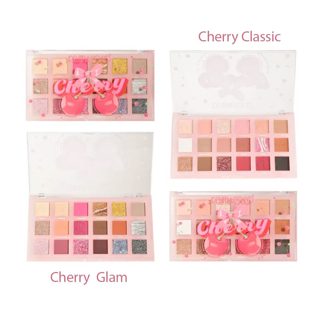 Nuanțe paletă Cherry farduri pleoape