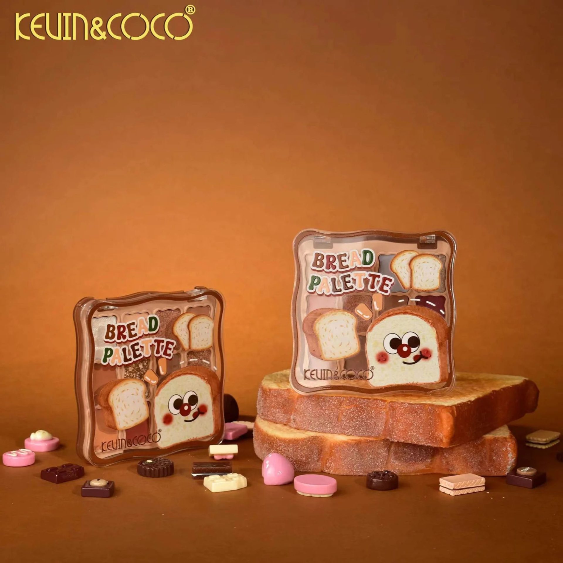 Paleta Farduri de Ochi, Kevin&Coco, Fard de Pleoape, 12 Nuante, Finisaj Mat, Shimmer, Textura Catifelata, Pigmentare Intensa, pentru Toate Tipurile de Ten, 82.7 g, 9.3 x 1.7 x 9.4 cm, Soft Nude 3