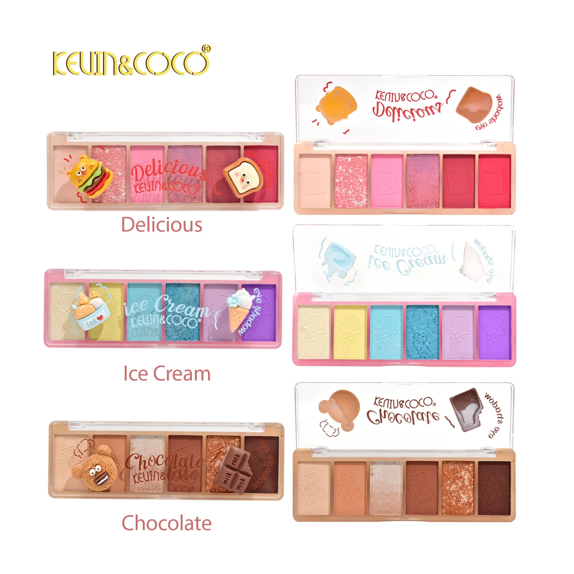 Paletă farduri chocolate aplicare machiaj