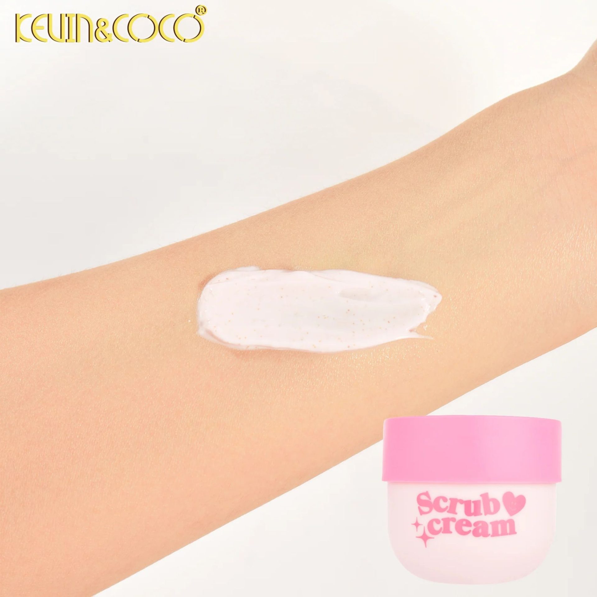 Exfoliant pentru Corp, Kevin&Coco, Scrub Hidratant pentru Piele Sensibila, Reda Stralucirea Pielii, 300ml 5