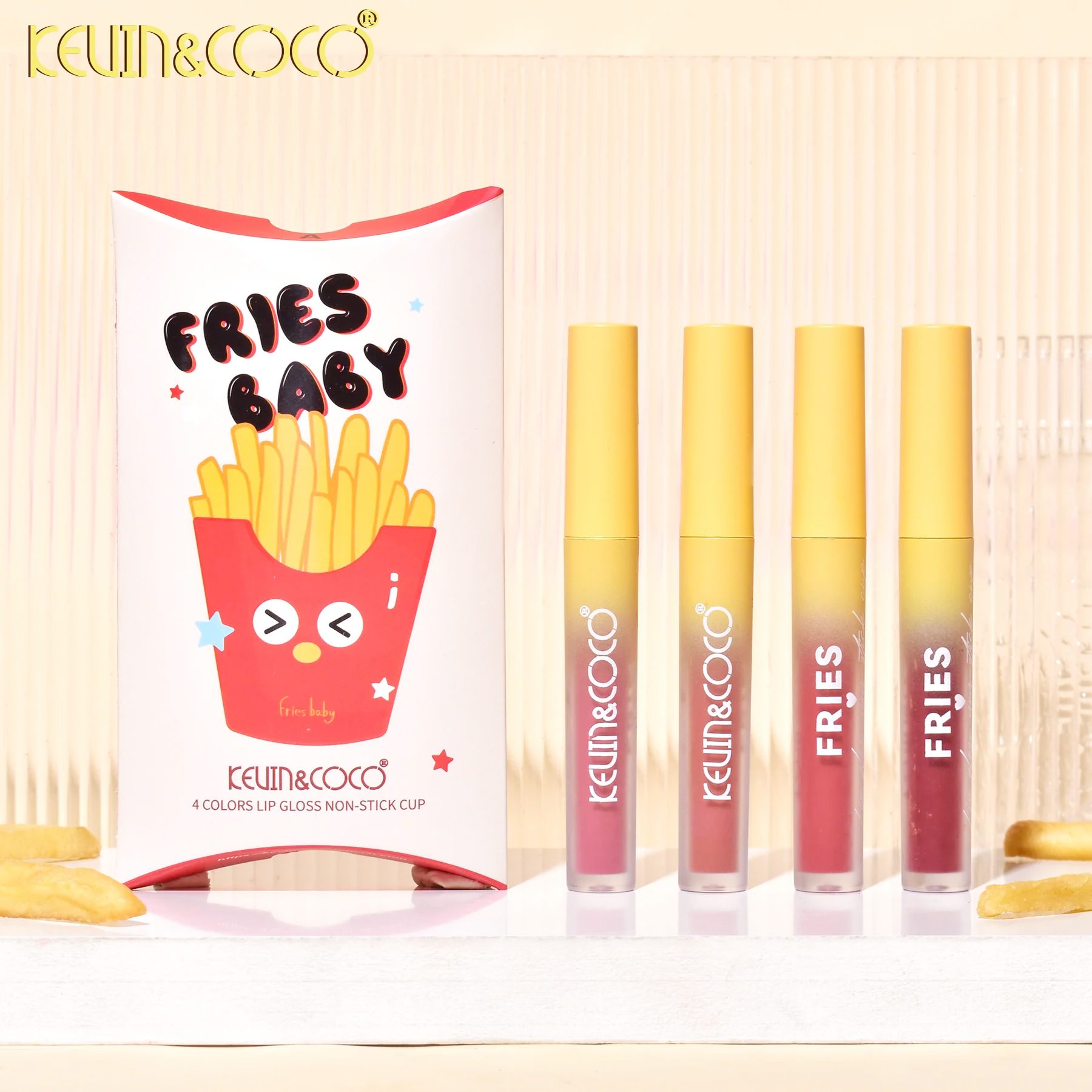 Set complet luciu de buze Kevin&Coco aplicare