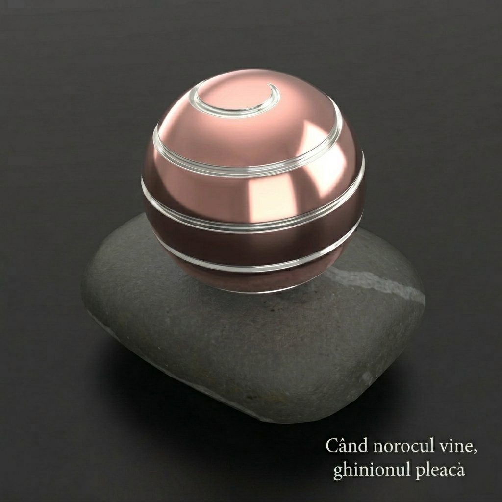 Sfera Fidget Spinner Metalic - Finisaj premium