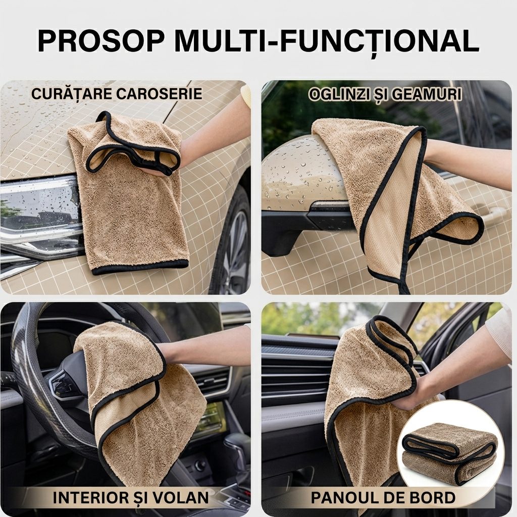 Detaliu Microfibra Premium Prosop Auto Flippy