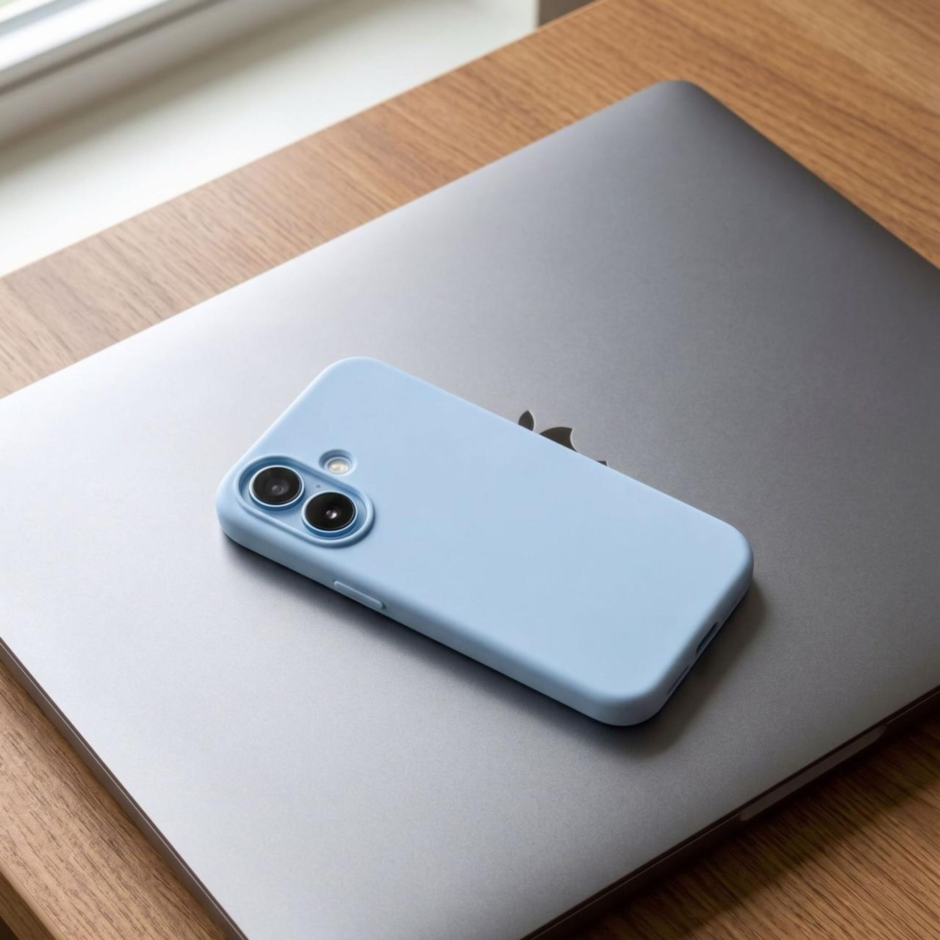 Husa de Protectie Telefon, , Compatibila cu iPhone 16, Silicon Premium Antisoc, Anti-Zgirieturi, MagSafe, Acces Camera Control, Protectie 360, Interior Microfibra, Albastru 4