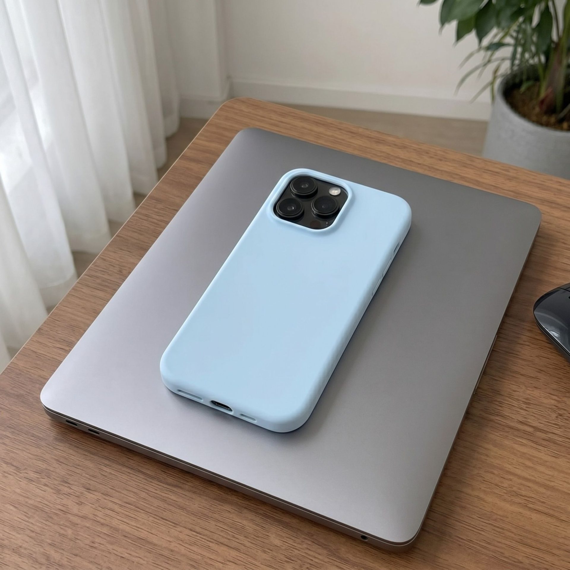 Husa de Protectie Telefon, , Compatibila cu iPhone 16 Pro Max, Silicon Premium Antisoc, Anti-Zgirieturi, MagSafe, Acces Camera Control, Protectie 360, Interior Microfibra, Albastru 4