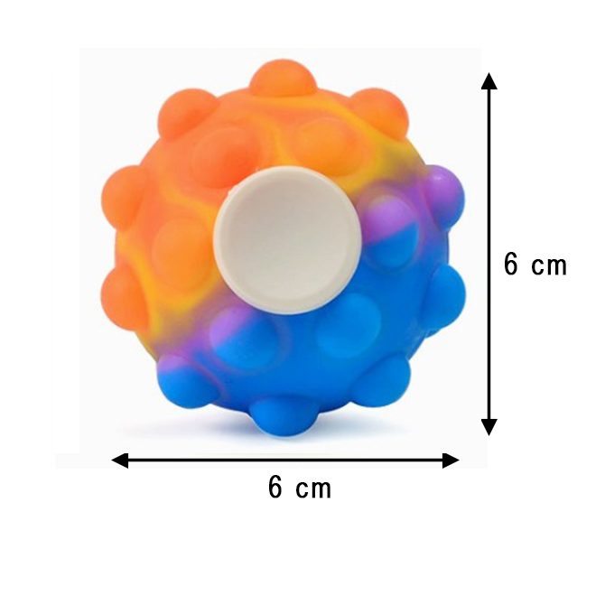 Részlet Fidget Spinner Pop It 3D narancssárga design