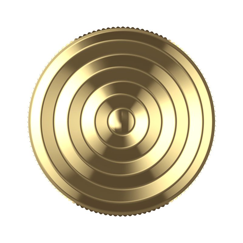 Fidget Spinner Titirez Anti Stress, , Tip Pandativ / Breloc, Ondulatii Mari, Otel Inoxidabil, 30x30x8 mm, Auriu 1